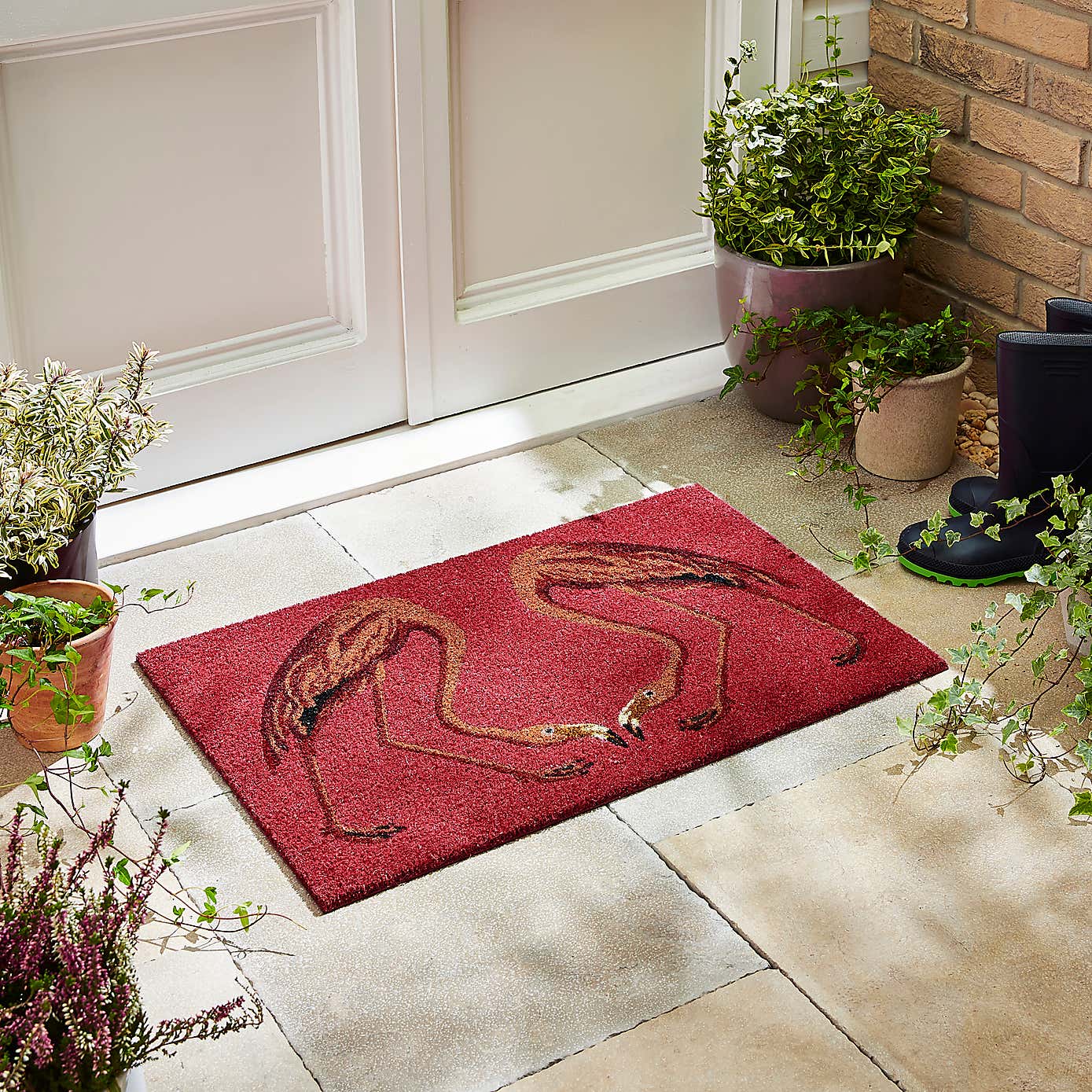 Flamingo Coir Doormat