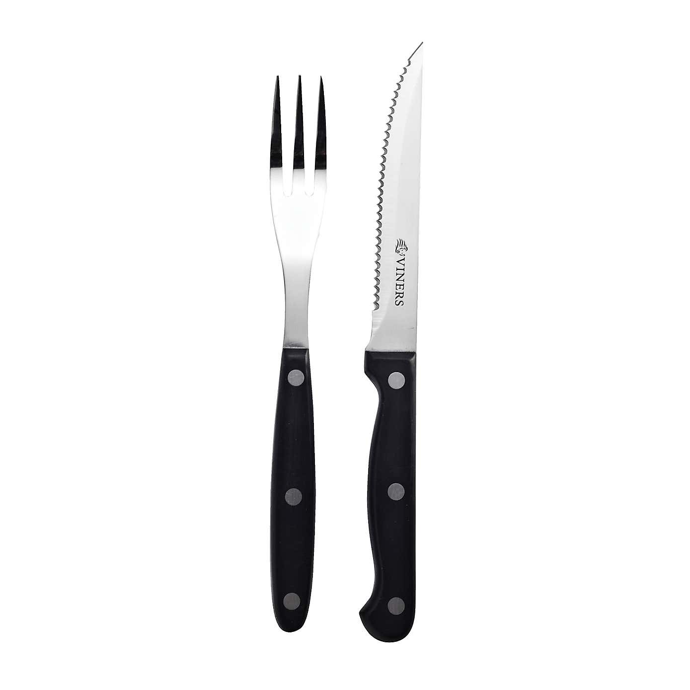 Viners 12 Piece Steak Knife & Fork Set
