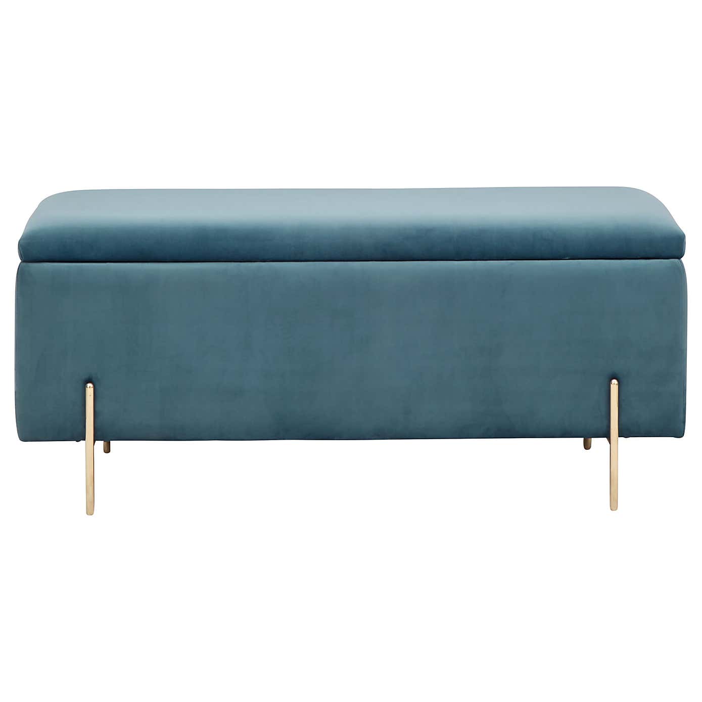 Mystica Velour Ottoman Storage Bench