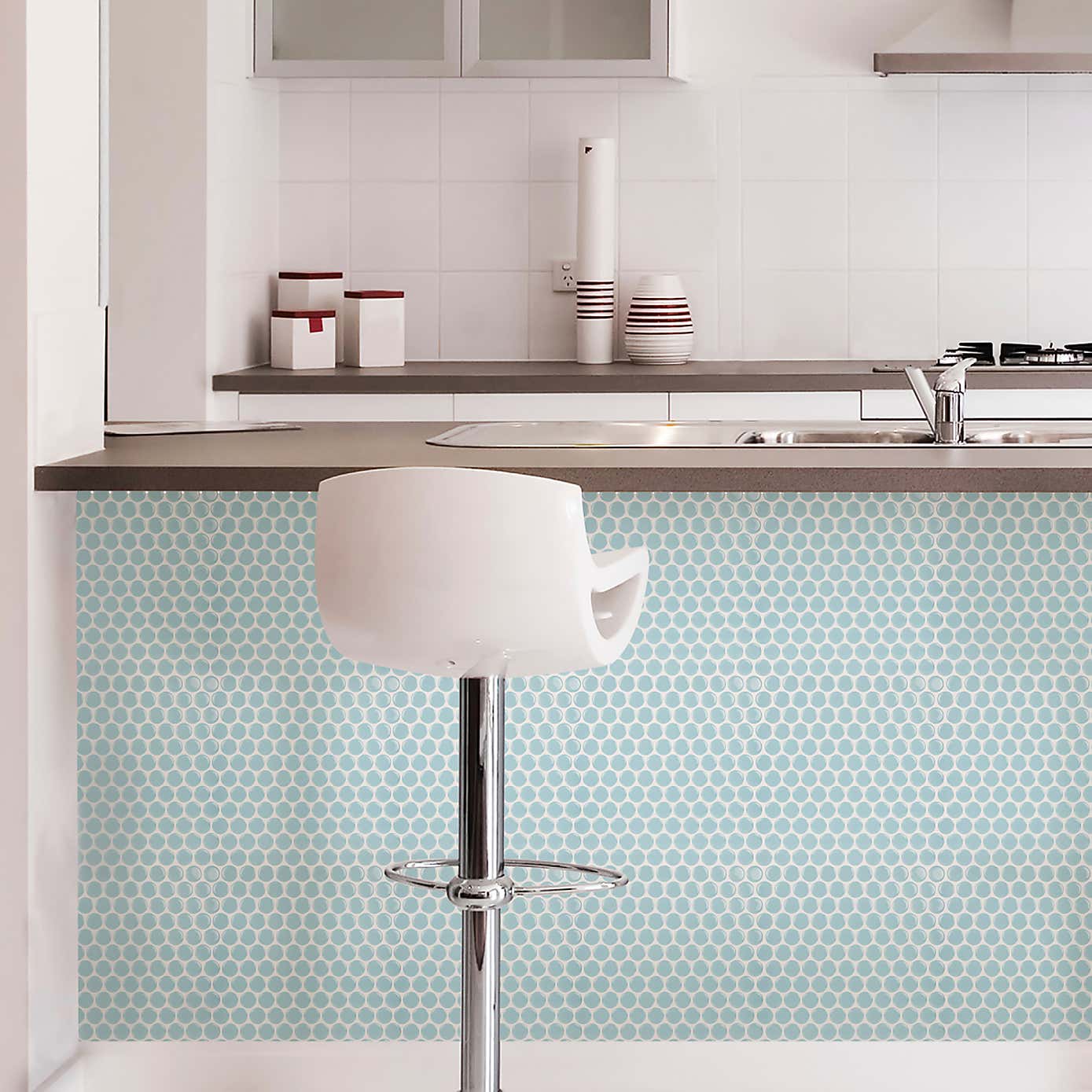 InHome Self Adhesive Backsplash Mini Hexagon Tiles