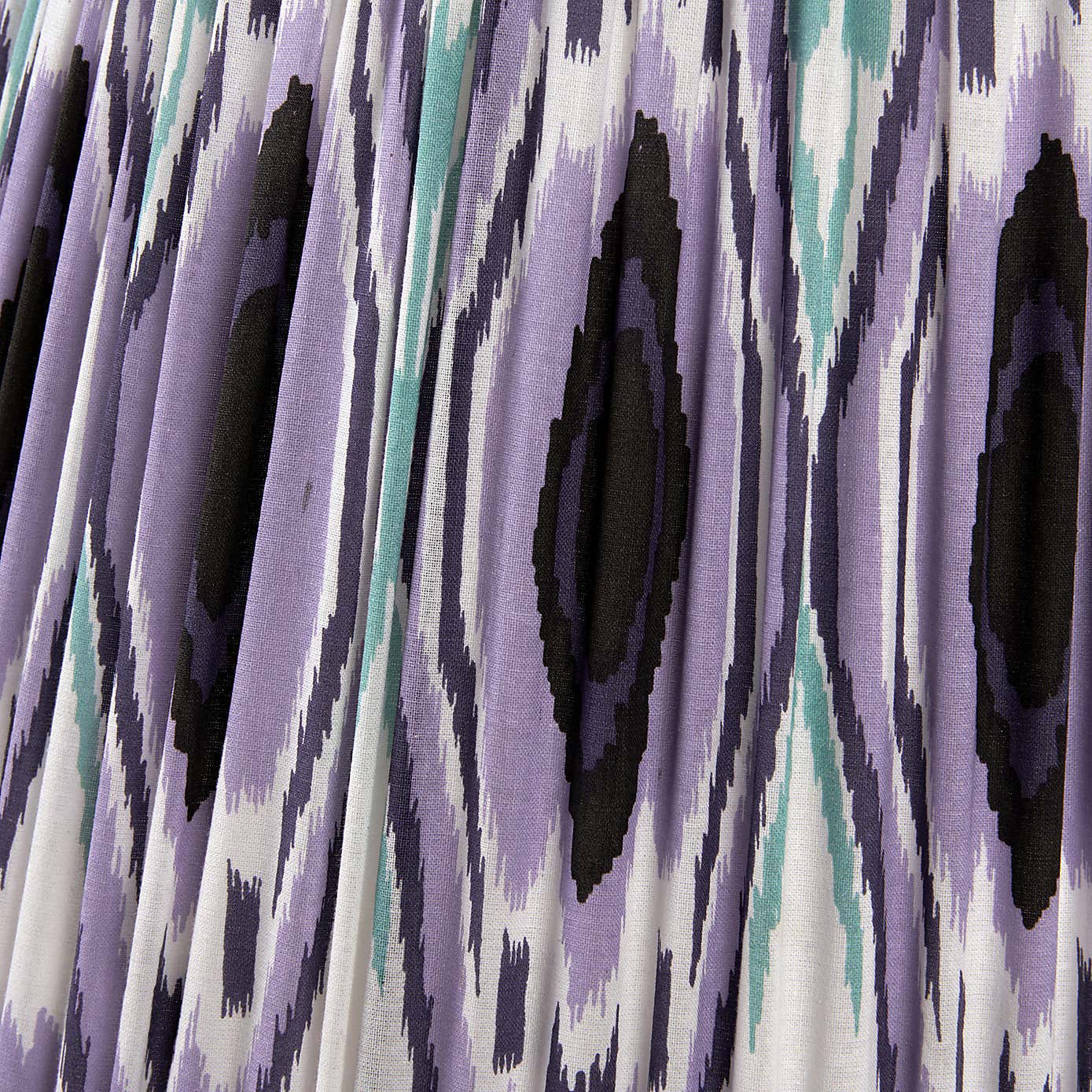 Izara Ikat Patterned Gathered Tapered Shade