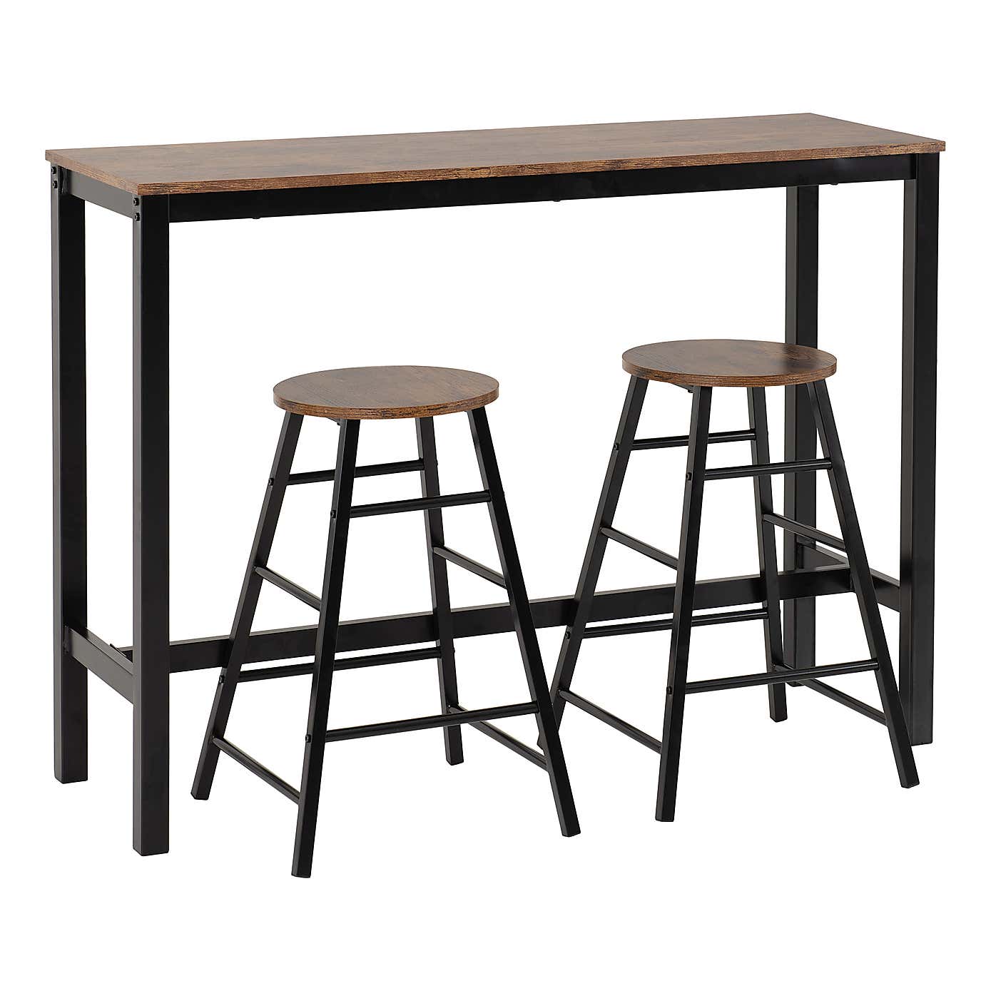 Athens Concrete Effect Breakfast Bar Set