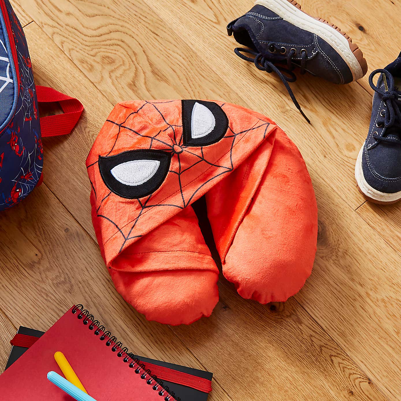 Kids Spiderman Backpack and Travel Pillow