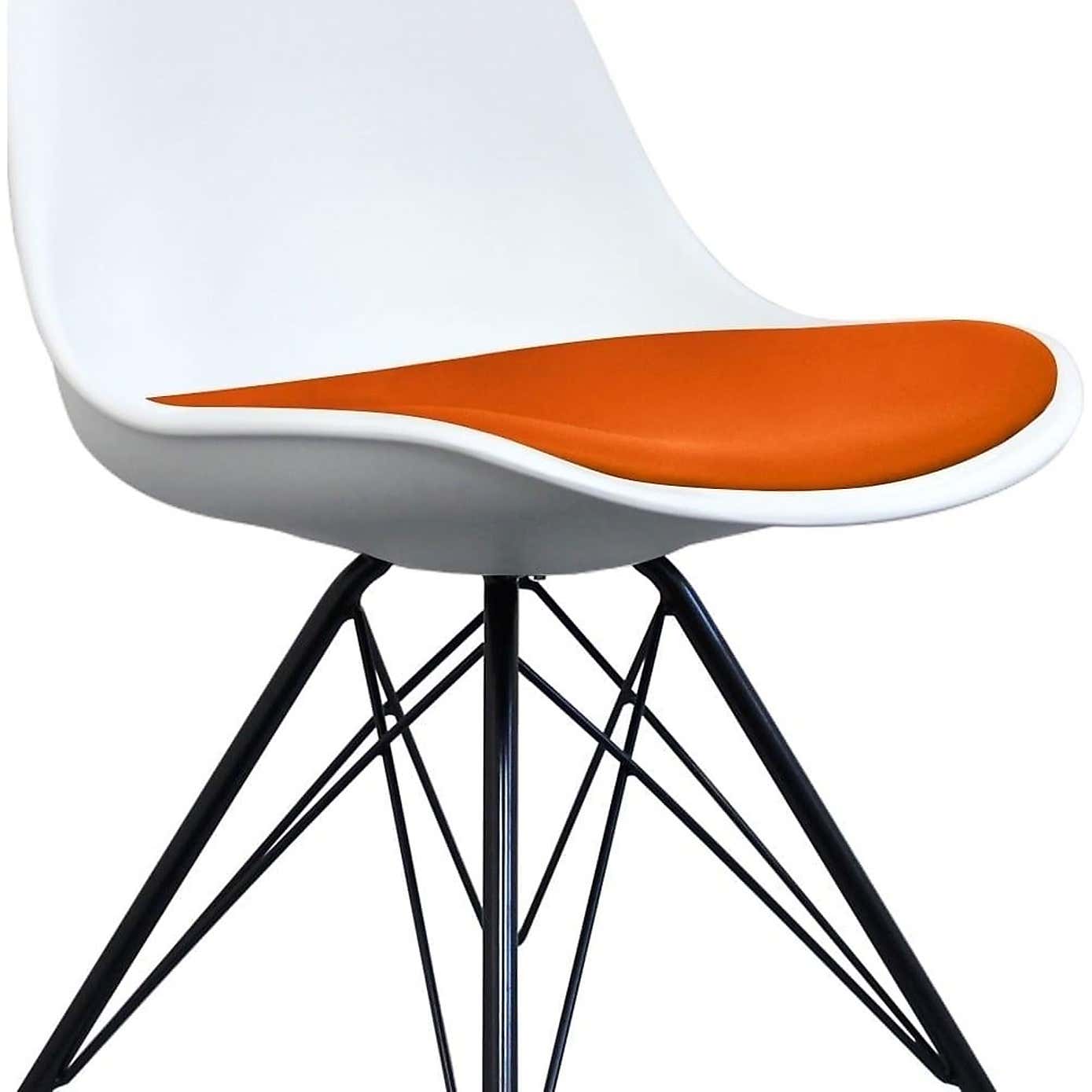 Fusion Living Soho White Plastic Dining Chair