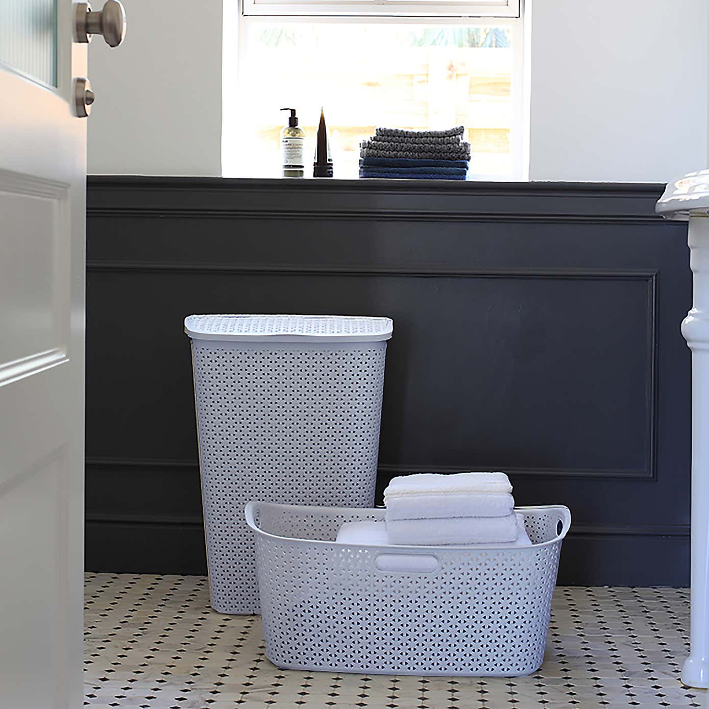 Curver My Style Grey 50 Litre Laundry Basket