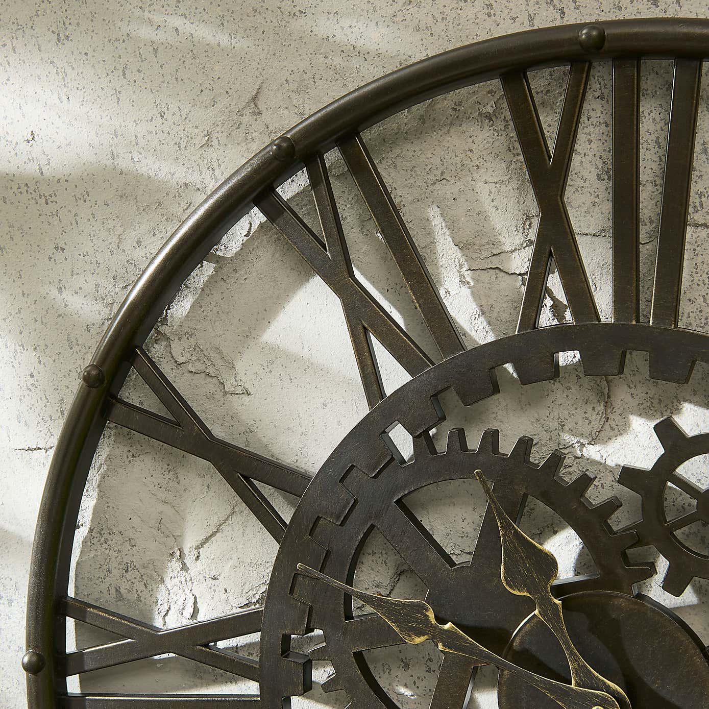 Indoor Outdoor Cogs Clock 60cm