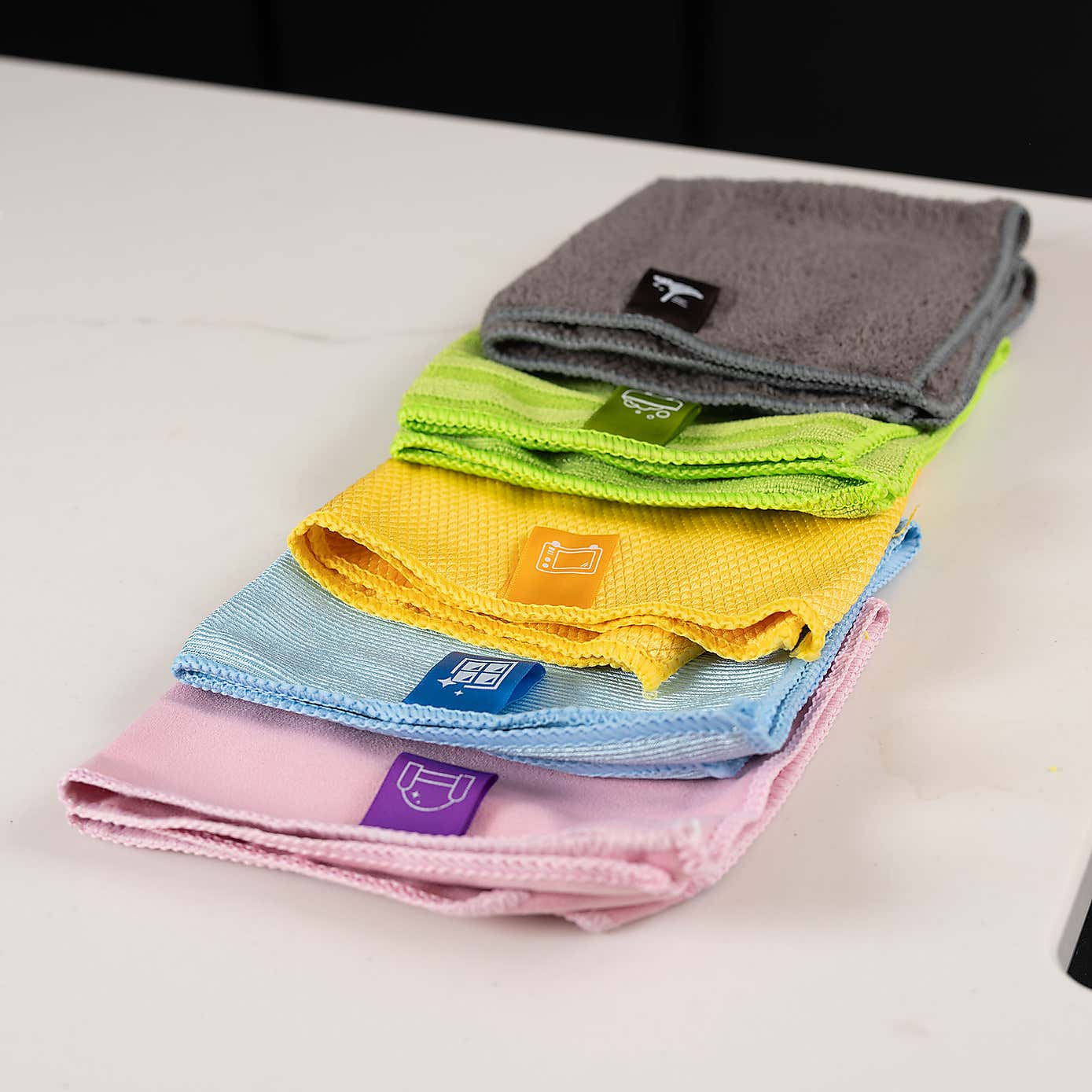 Addis Premium Microfibre Cloths With Tags Multi