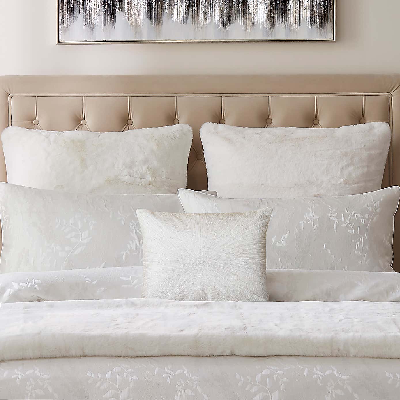 Dorma Luxe Starburst Square Cushion