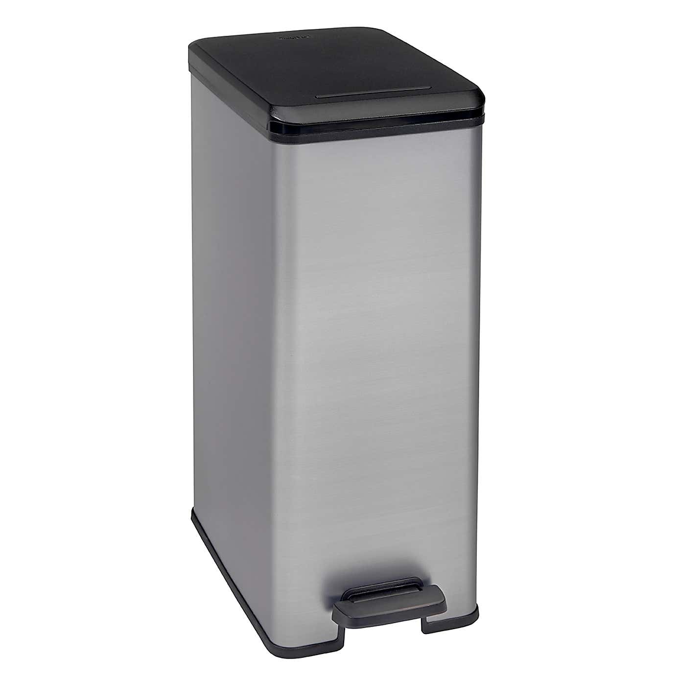 Curver Slim 40L Bin Silver