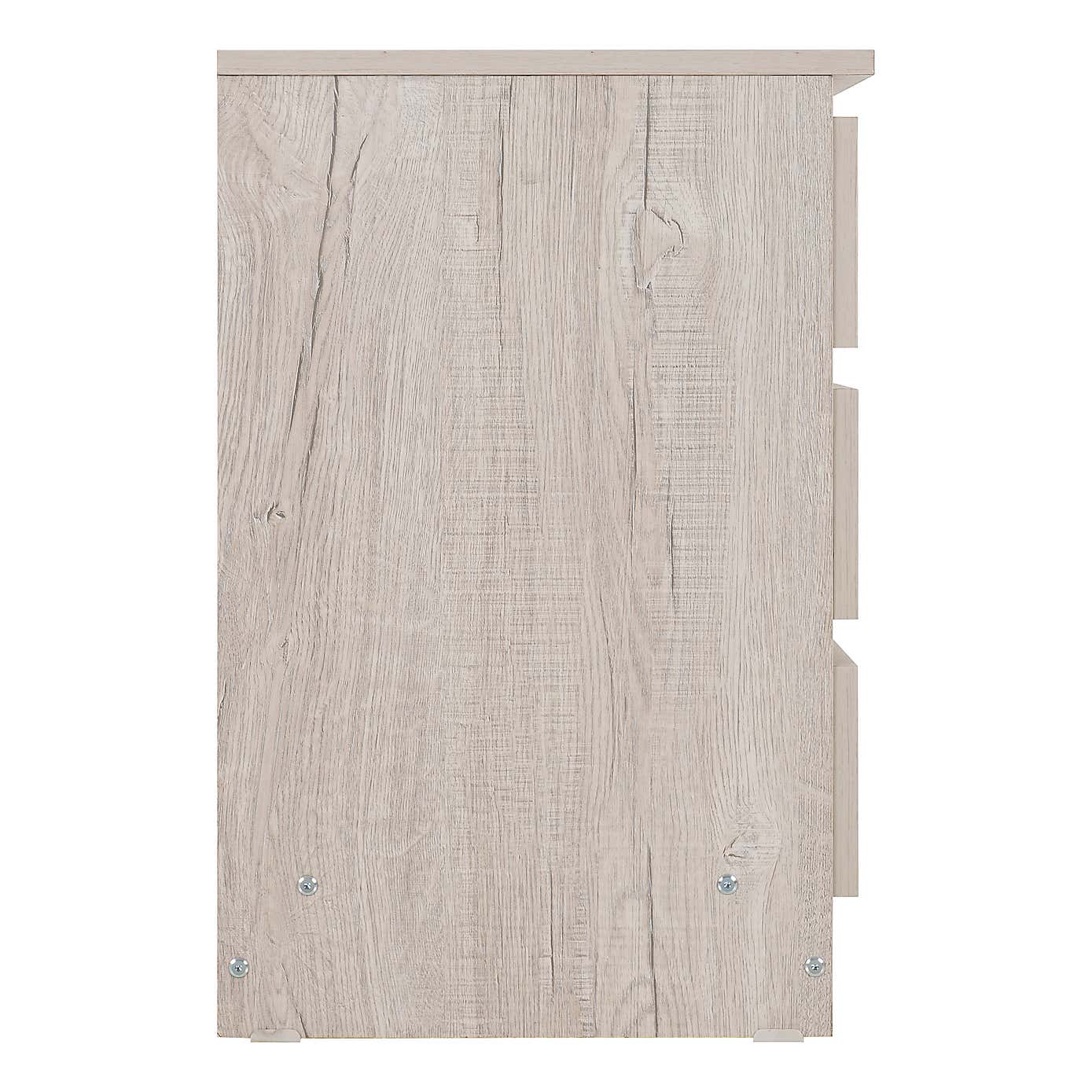 Malvern 3 Drawer Bedside Table