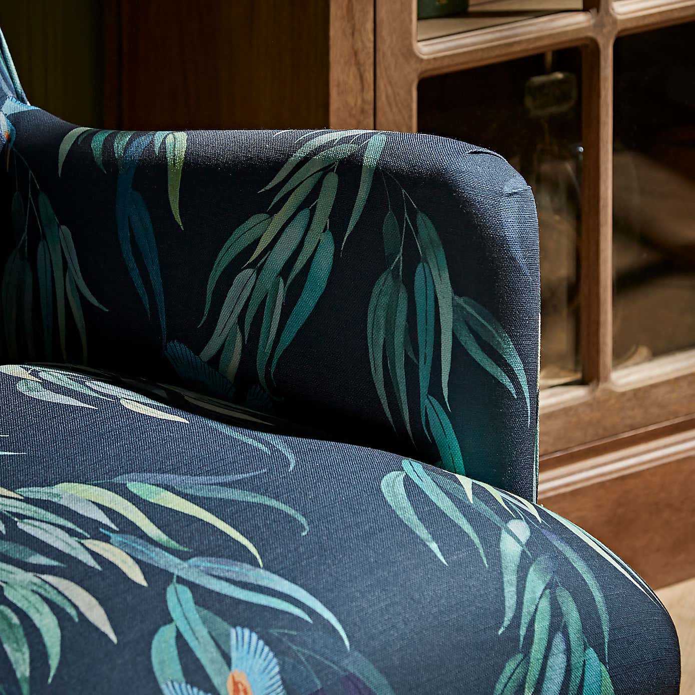 Marlow Kingfisher Print Occasional Armchair