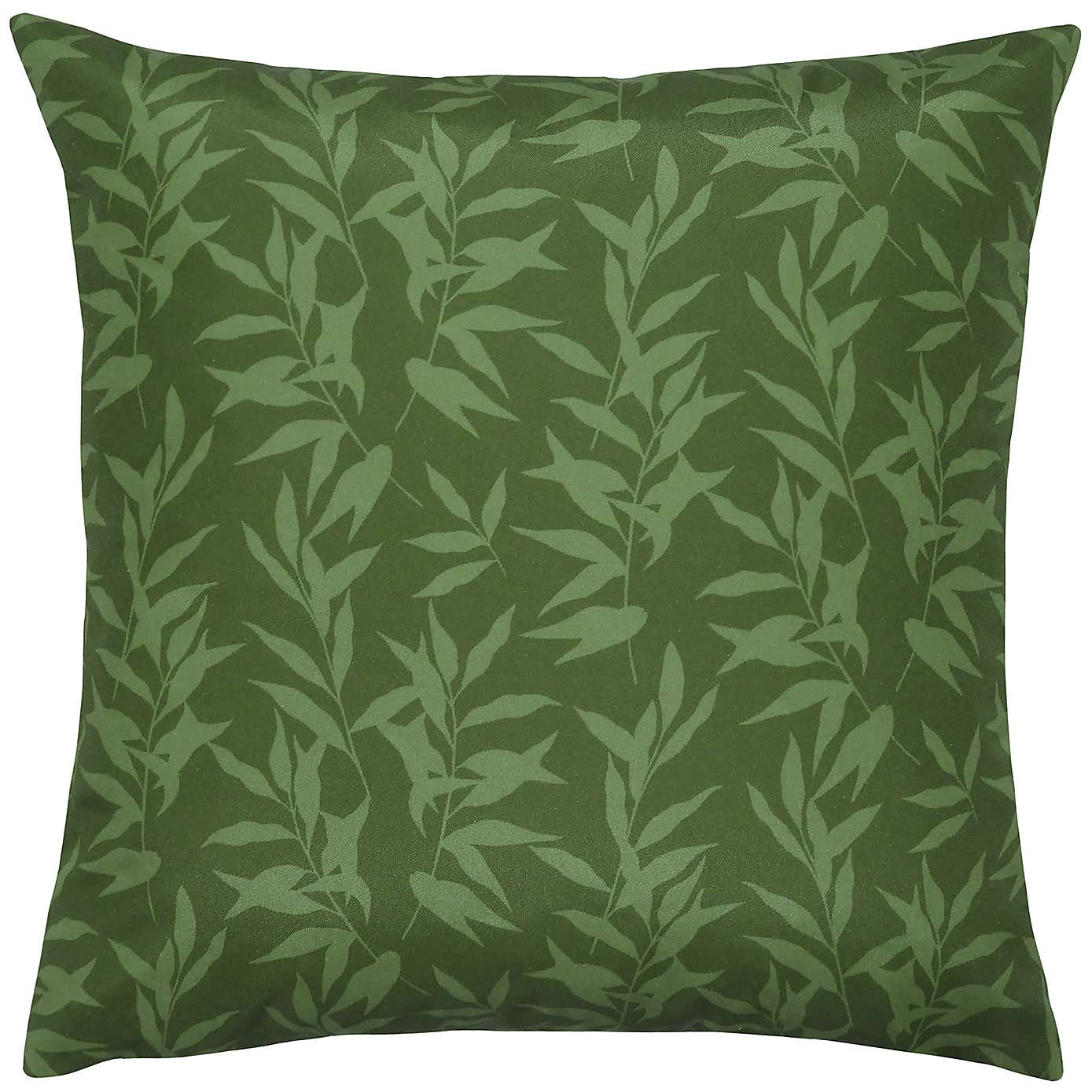 Cranes Blush and Forest Outdoor Cushion