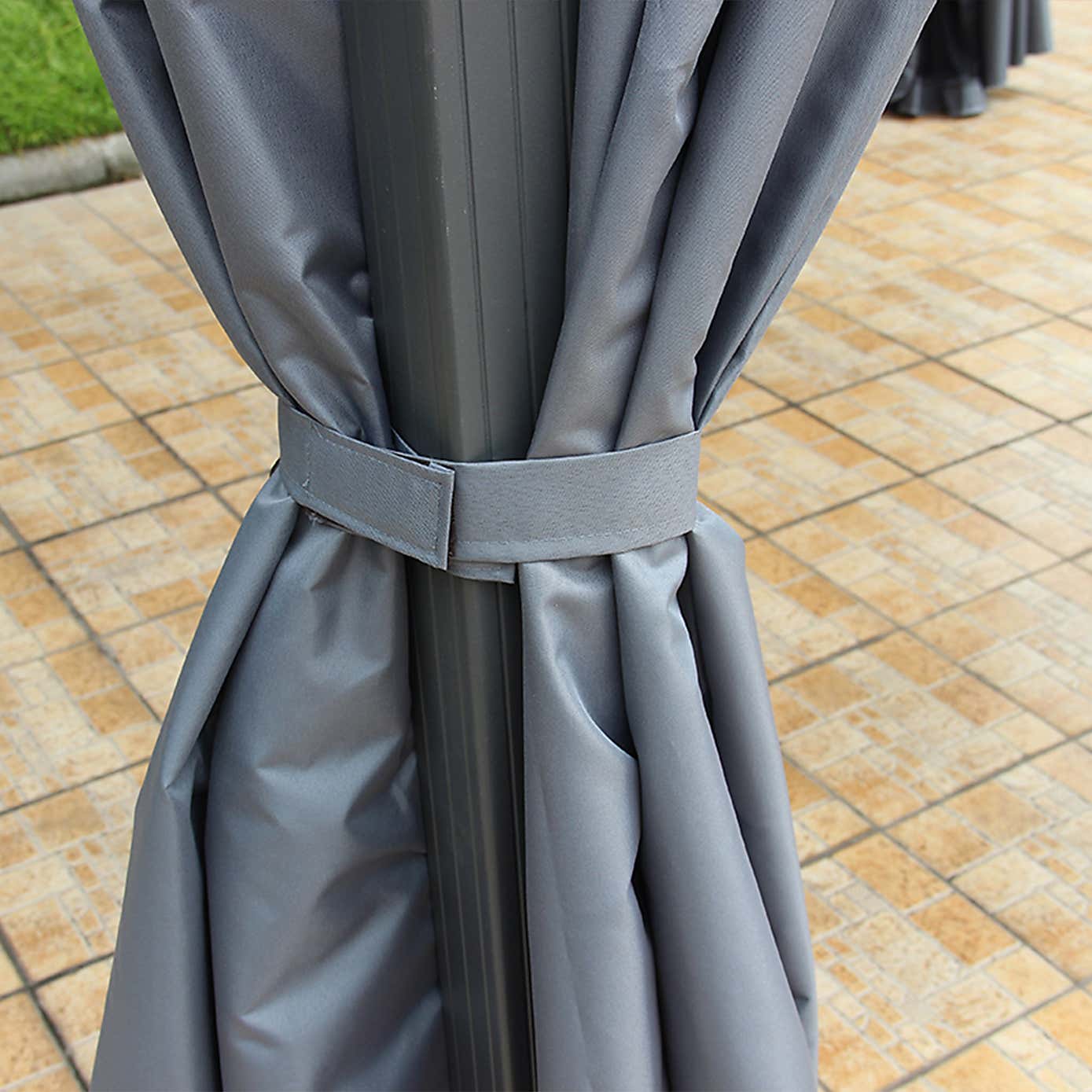 Lugano Polycarbonate 3m x 3m Grey Gazebo