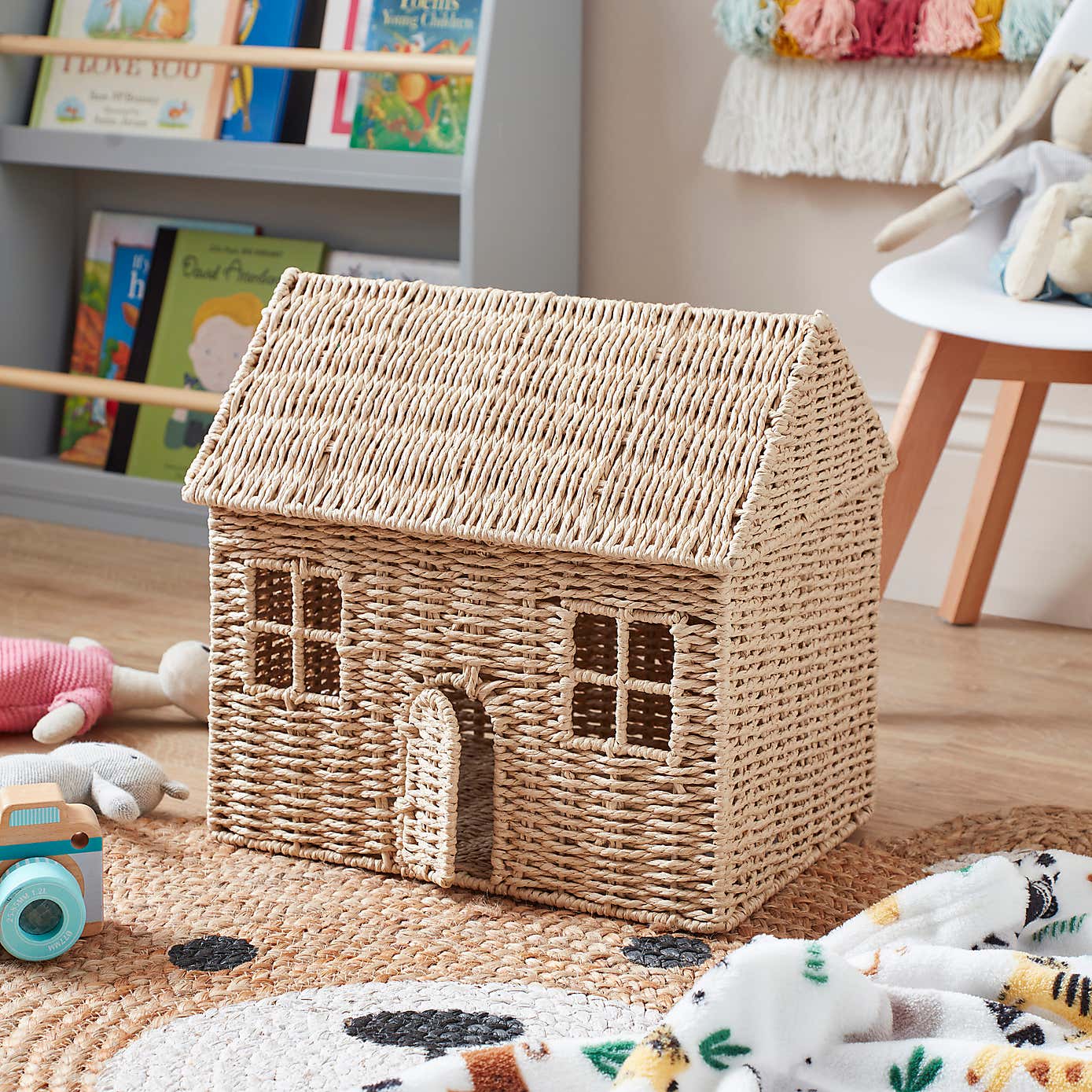 Kids Cottage Natural Woven Storage Basket