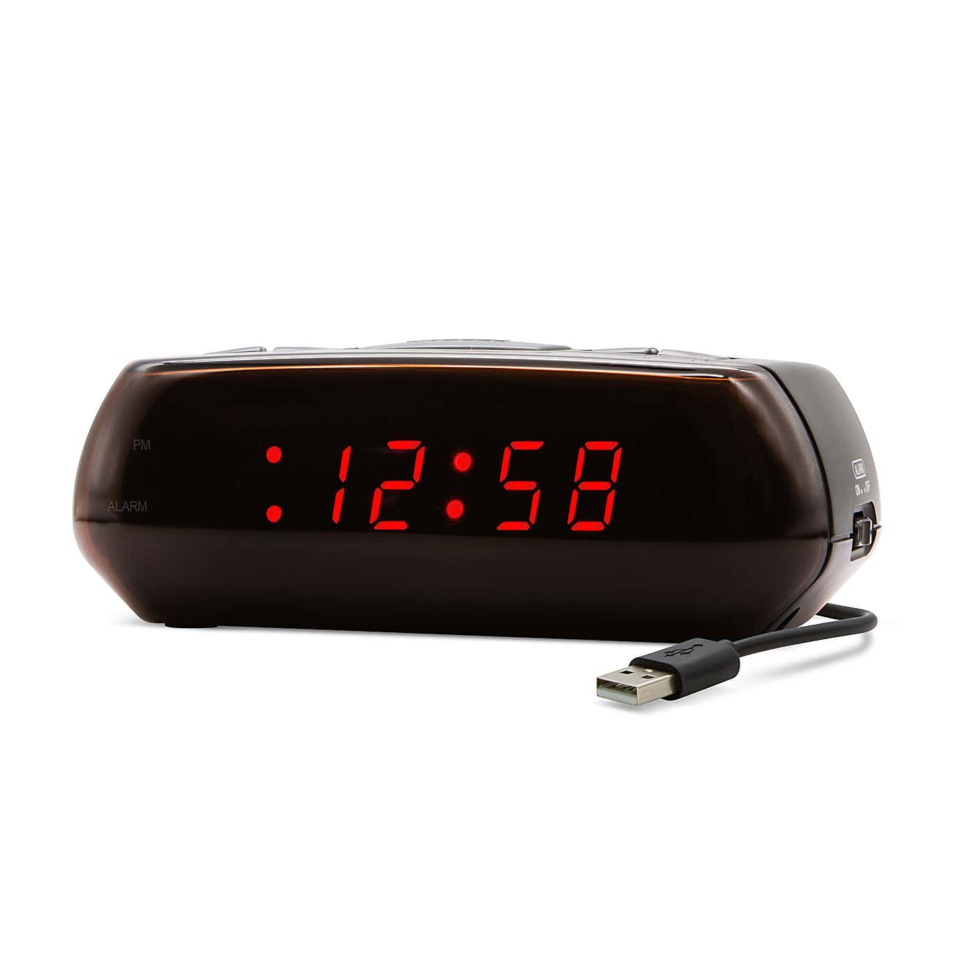 Acctim Miramar Black Alarm Clock