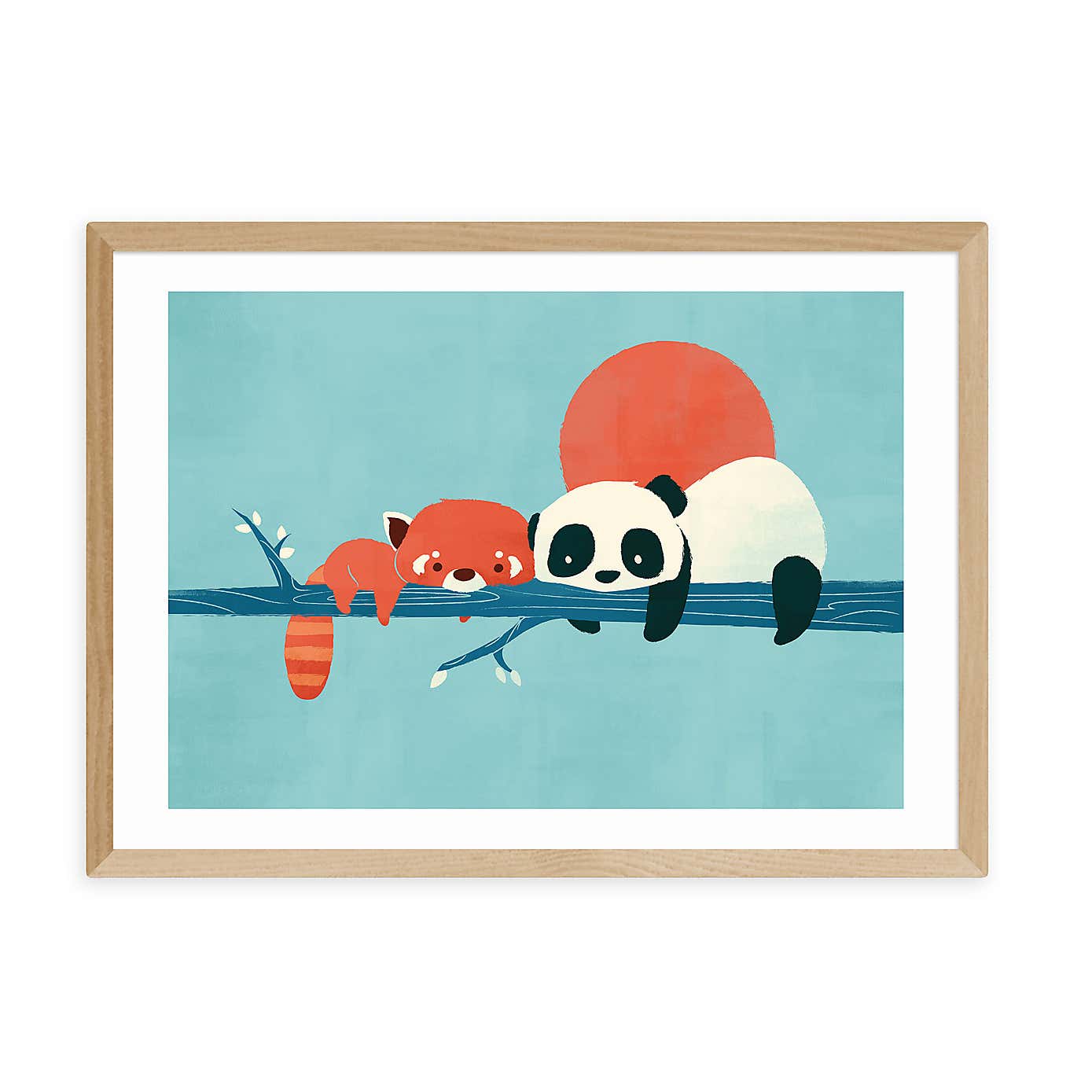 East End Prints Panda and Racoon Print
