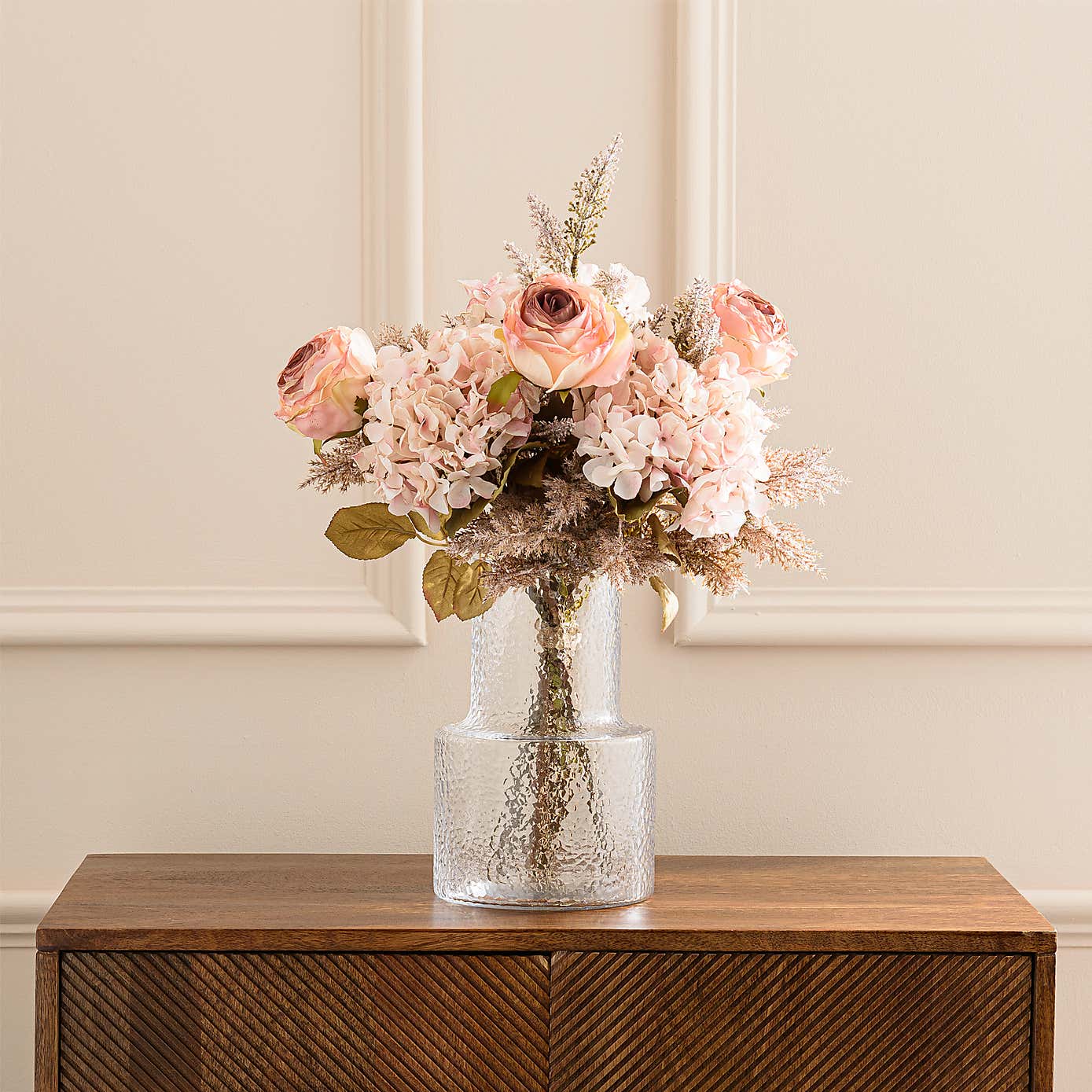 Artificial Dried Pink Bouquet
