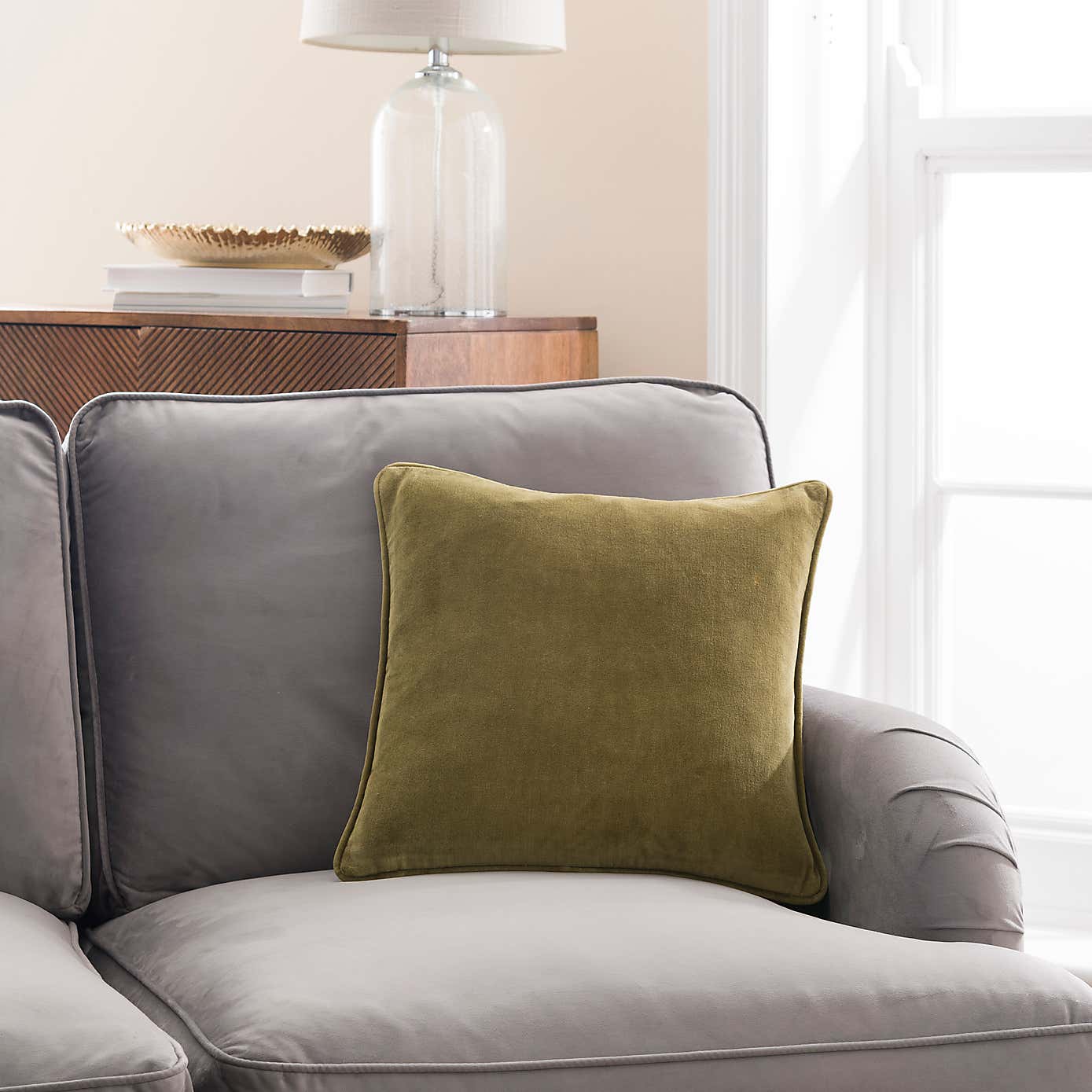 Clara Cotton Velvet Cushion