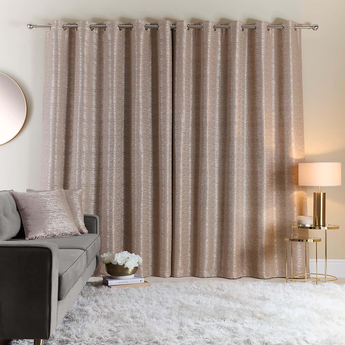 Molly White Eyelet Curtains