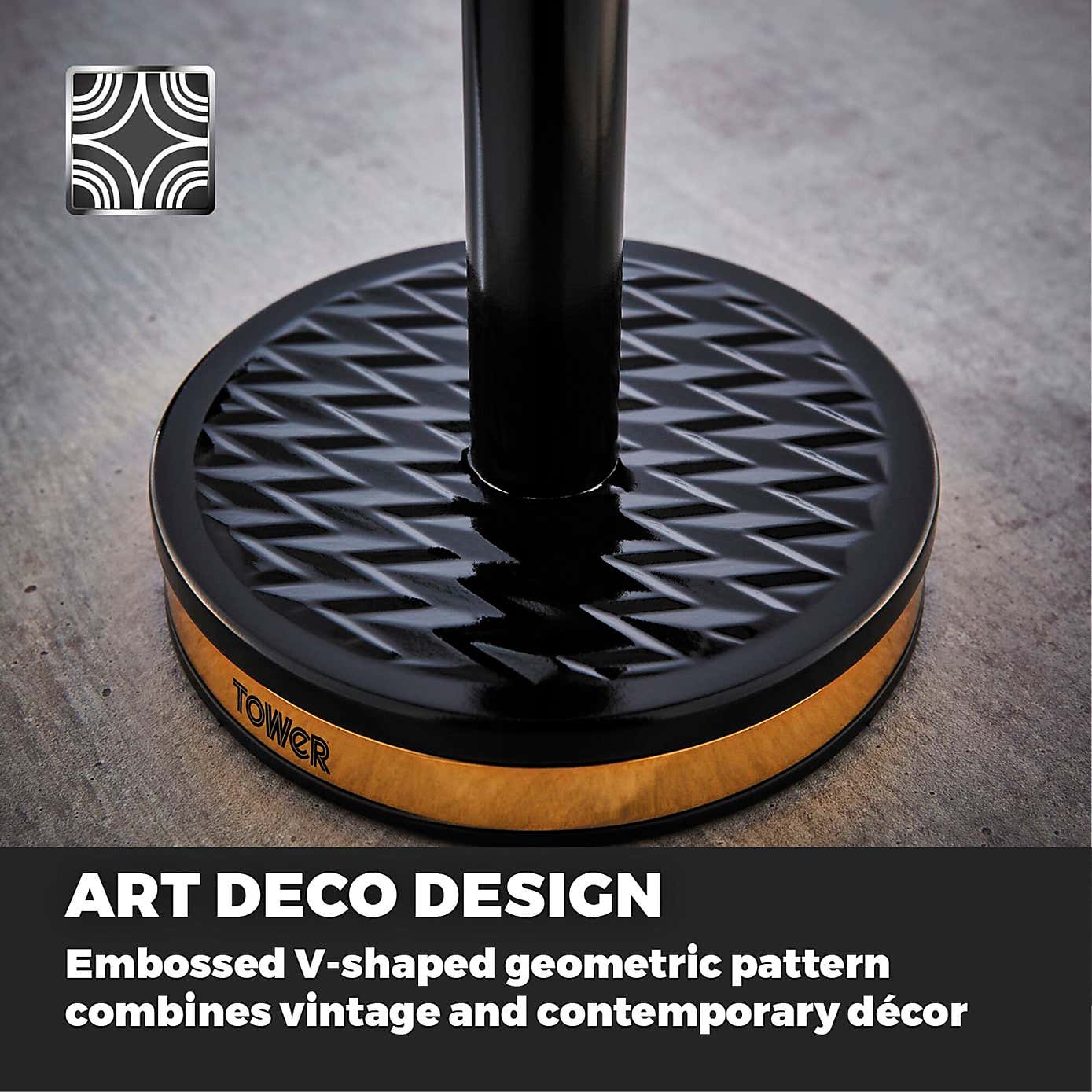 Tower Empire 6 Cup Mug Tree & Kitchen Roll Holder Set