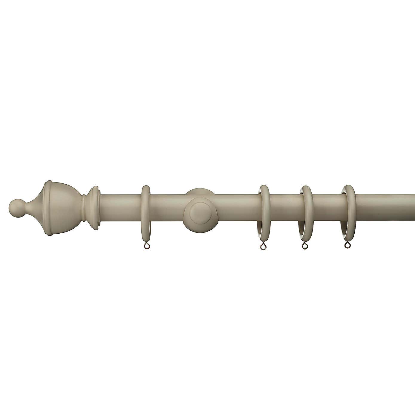 Sherwood Urn Finial Wooden Curtain Pole