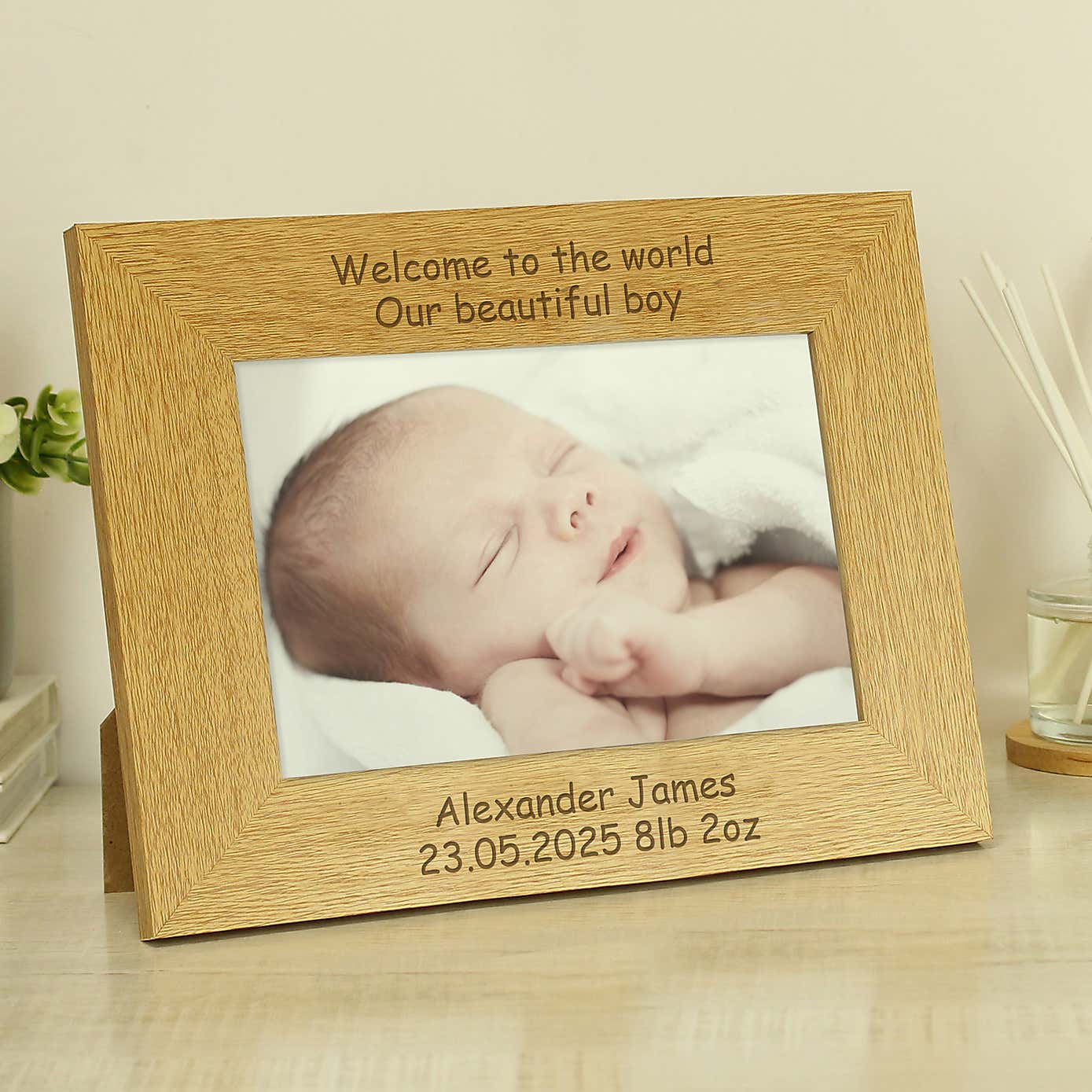 Personalised Landscape Landscape Wooden Photo Frame