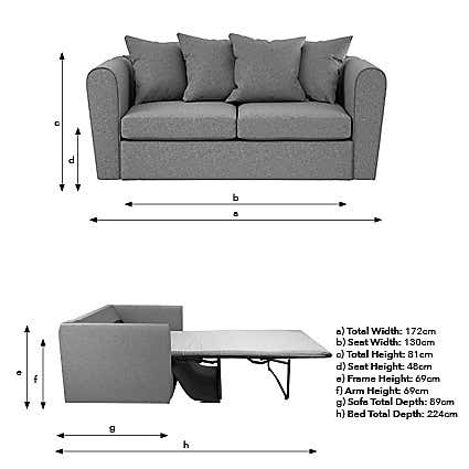 Blake 2 Seater Double Sofa Bed
