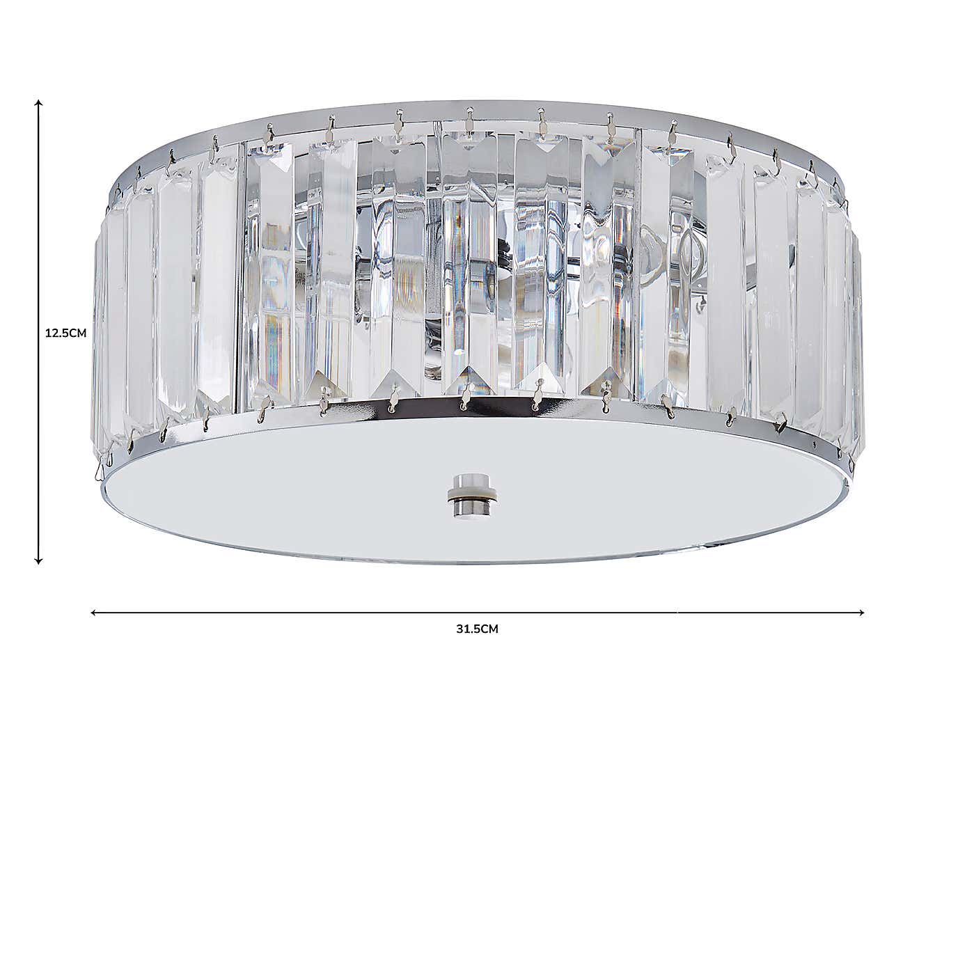 Tropez Bathroom Flush Chandelier