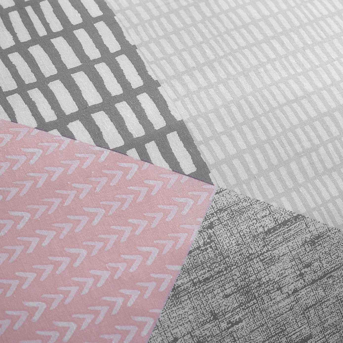 Catherine Lansfield Larsson Geo Reversible Duvet Cover and Pillowcase Set