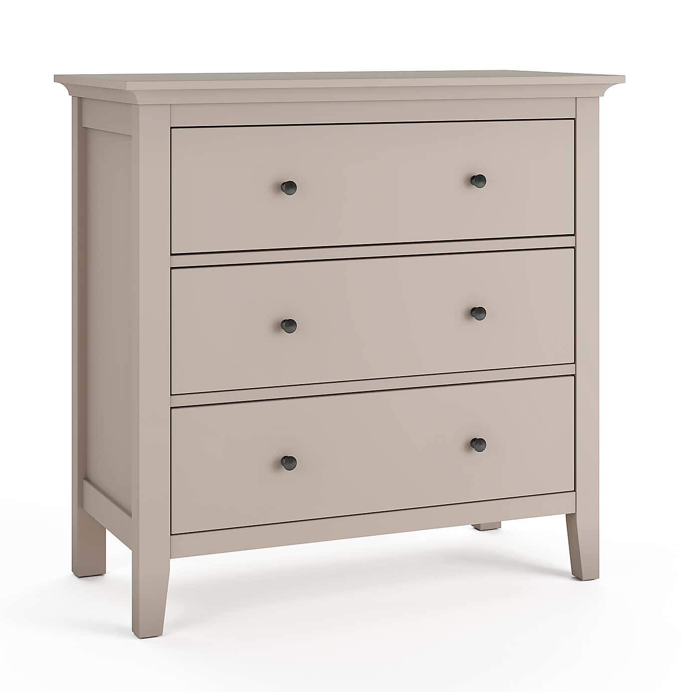 Lynton Grey 3 Drawer Chest