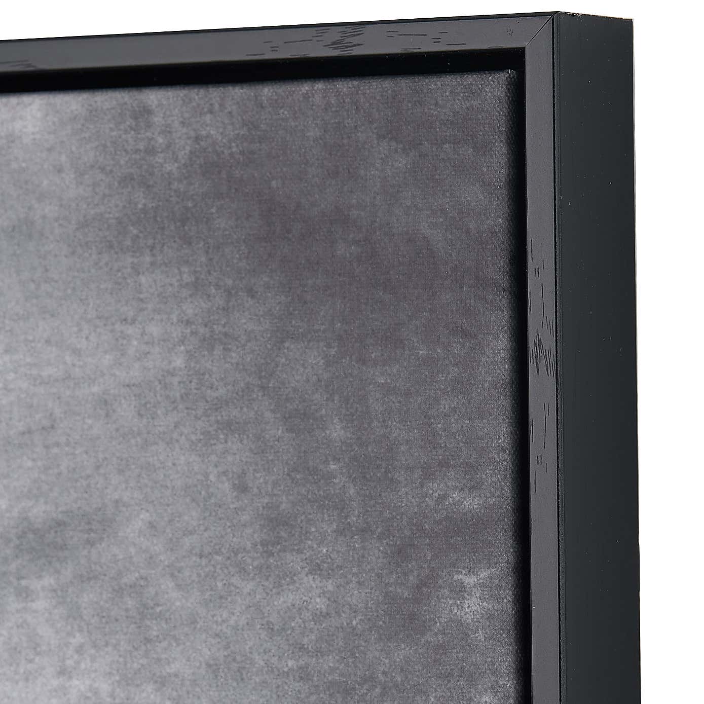 Monochrome Abstract Square Framed Canvas