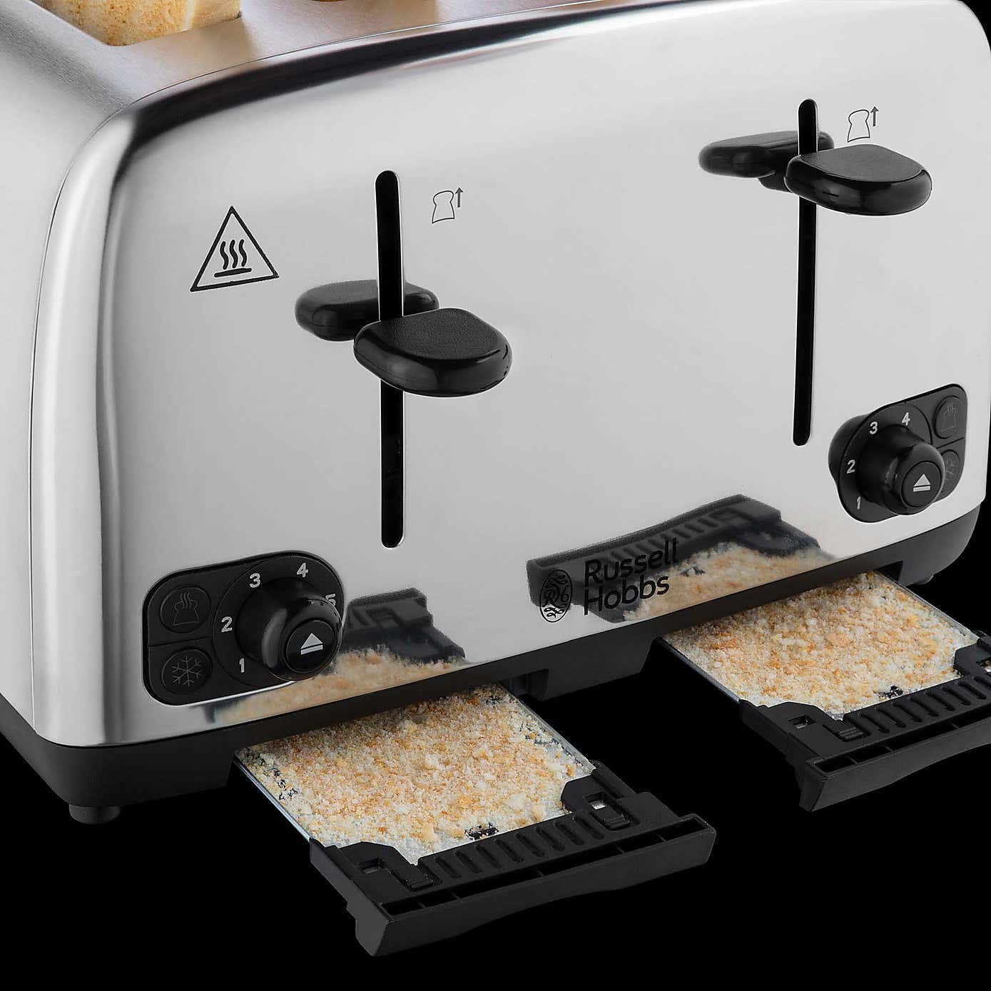 Russell Hobbs 4 Slice Brush and Polish Stainless Steel Toaster