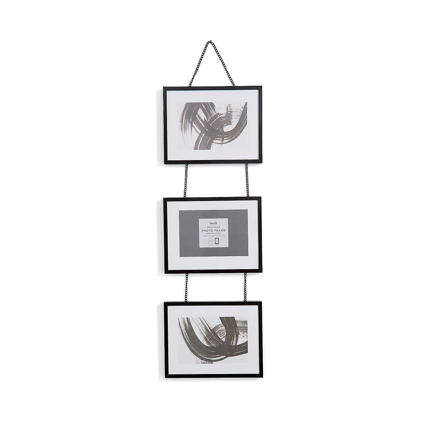 Metal Hanging Chain Multi Photo Frame