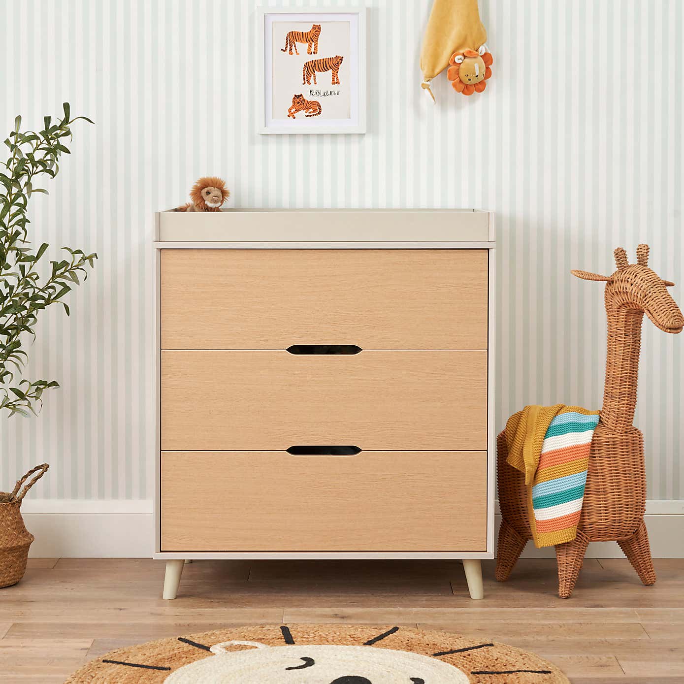 Tutti Bambini Fika Mini 3 Piece Nursery Furniture Set