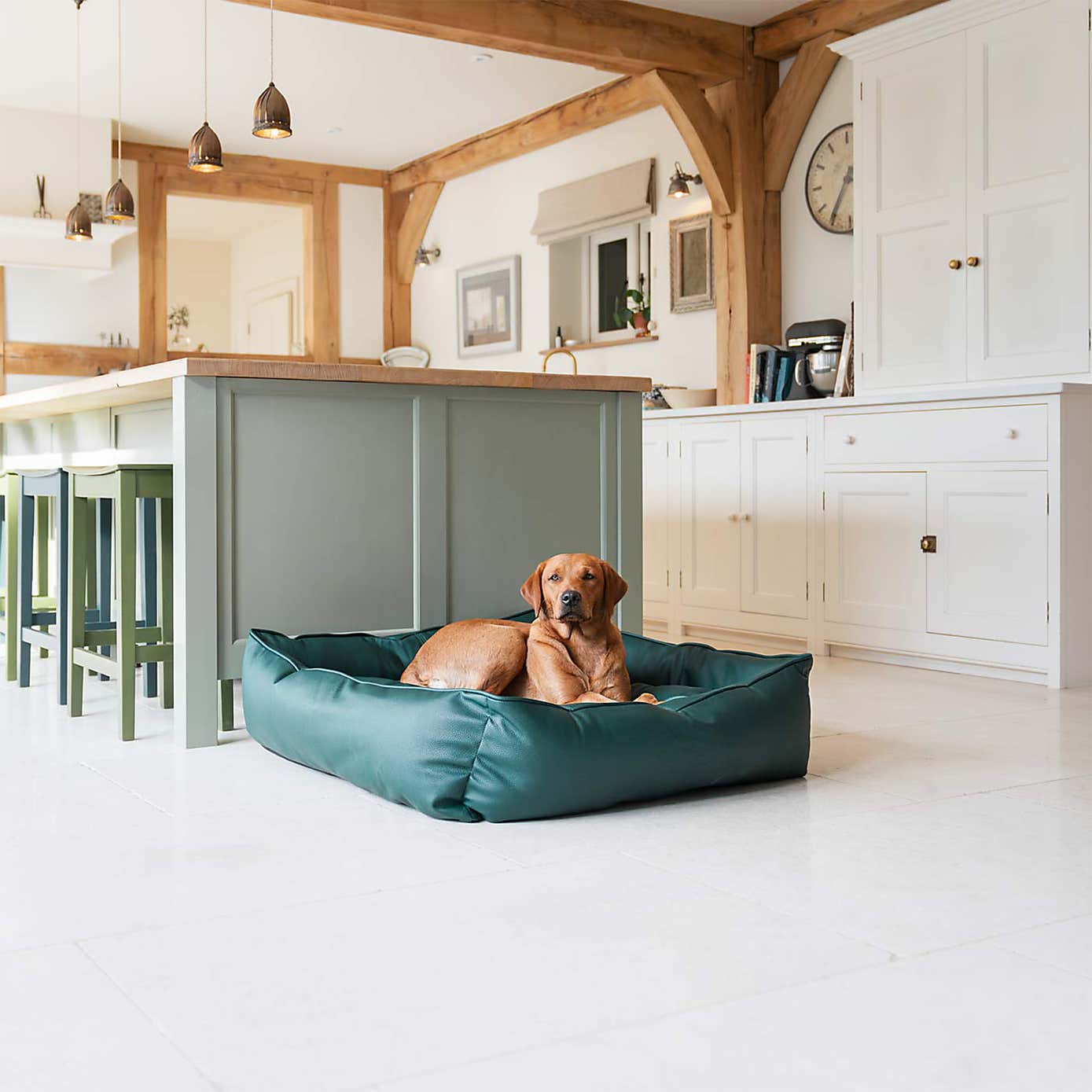 Lords and Labradors Rhino Leather Box Dog Bed