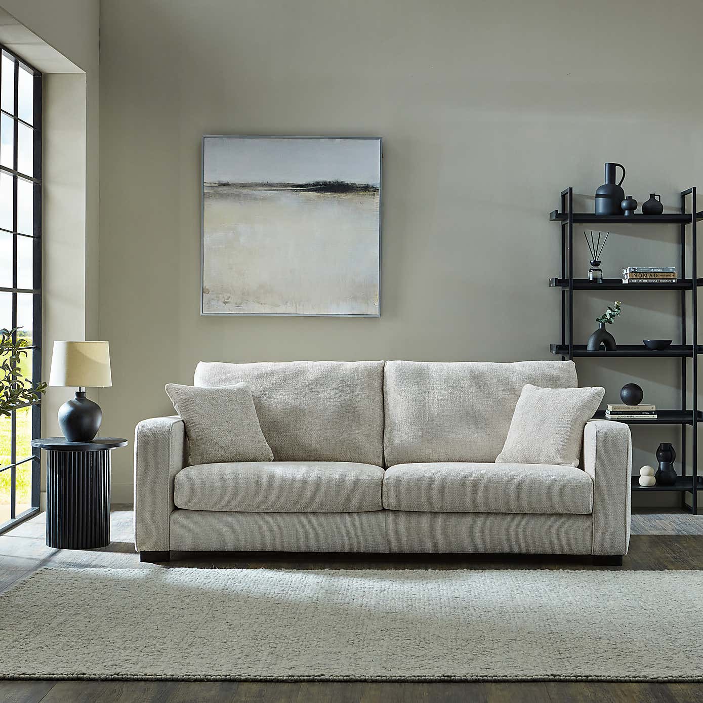 Carson Chunky Chenille 4 Seater Sofa