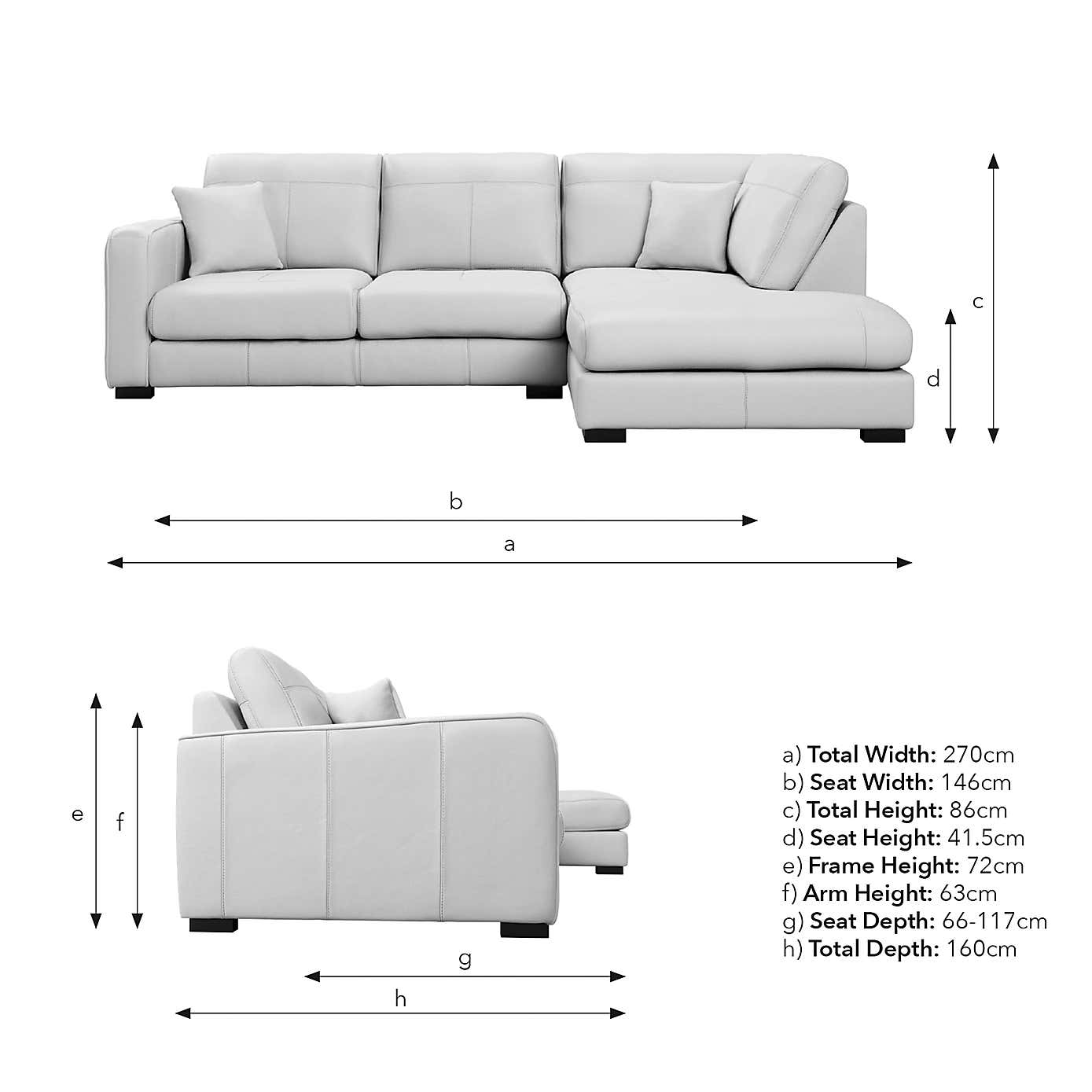 Carson Vintage Leather Large Corner Chaise Sofa