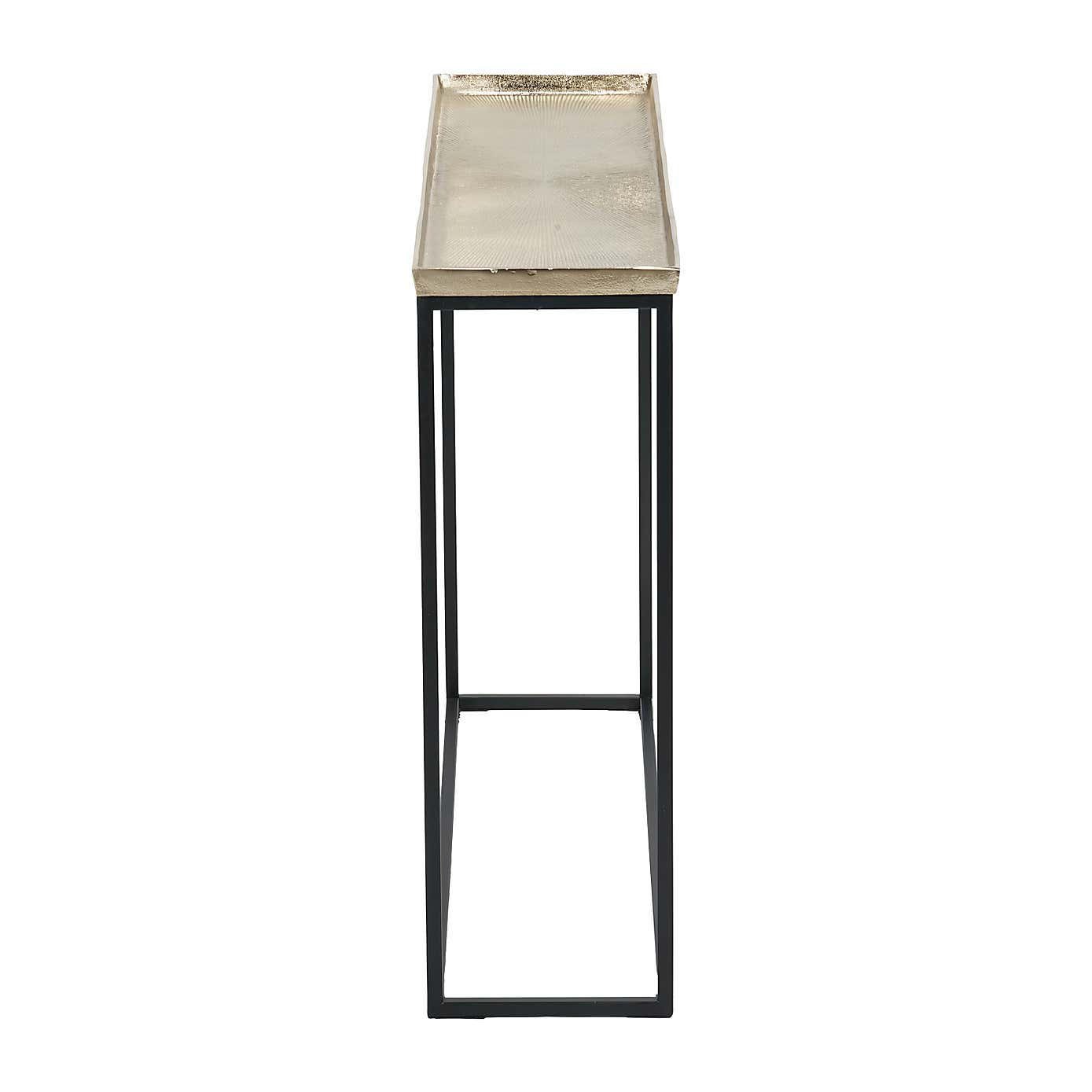 Franklin Console Table, Gold Cast