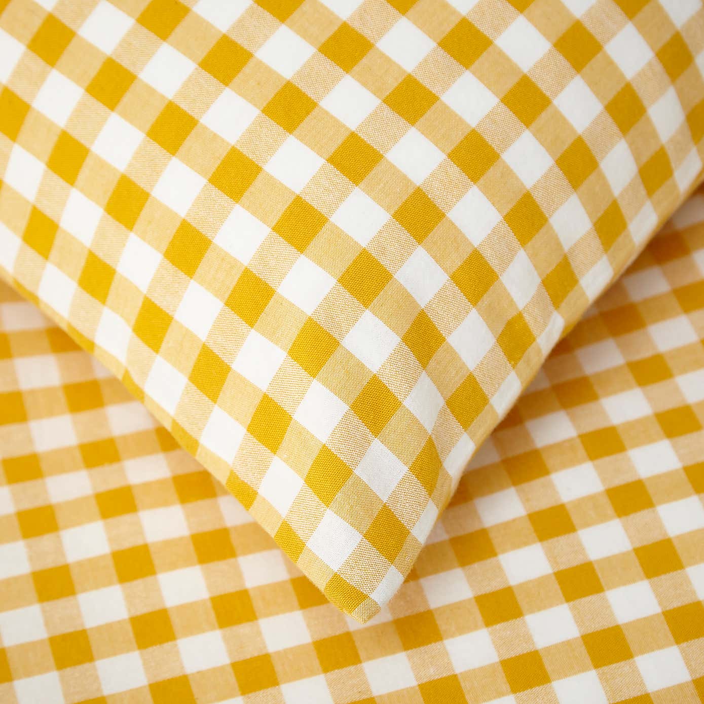 Portloe Gingham Woven Cotton Standard Pillowcase Pair