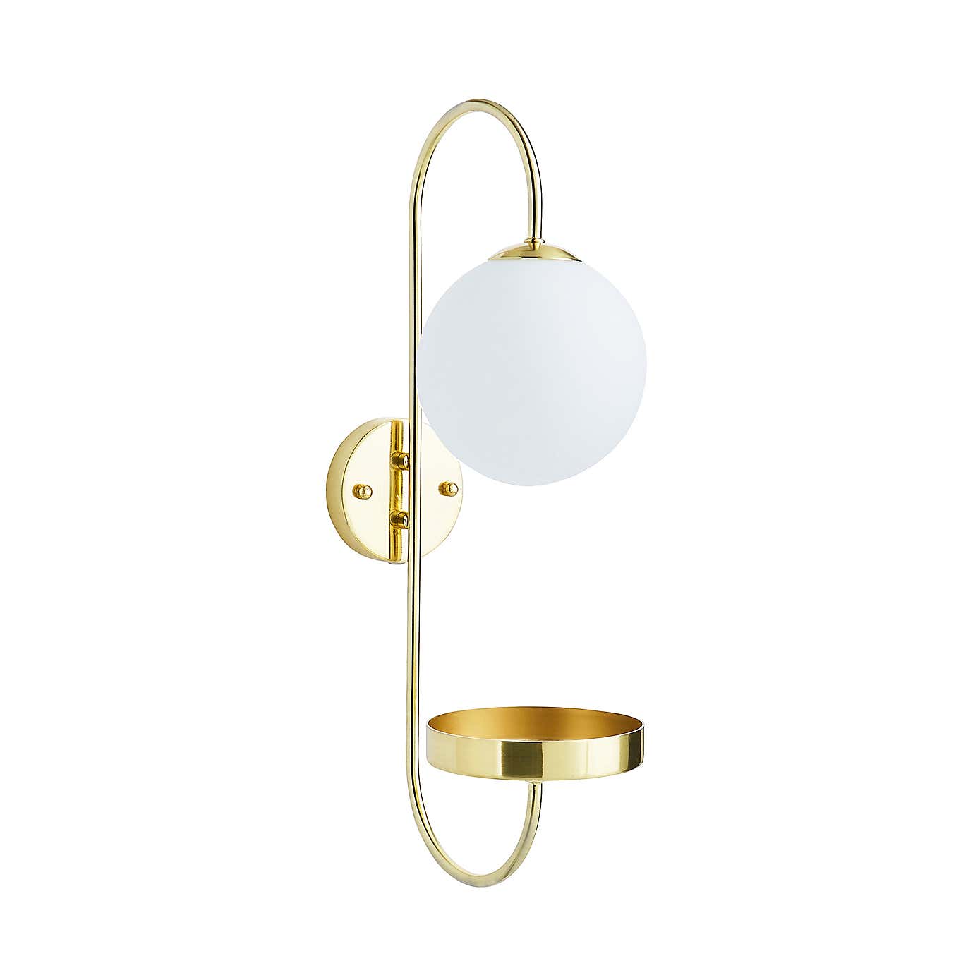 Gigi Easy Fit Plug In Wall Light with Shelf
