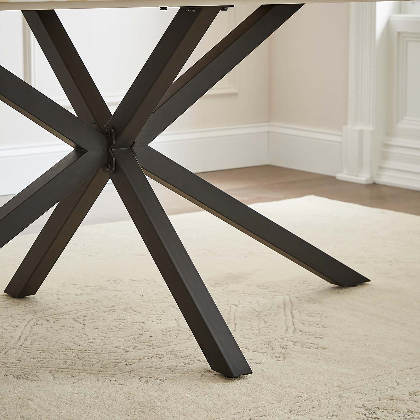 Xavi 6 Seater Rectangular Dining Table, Sintered Stone