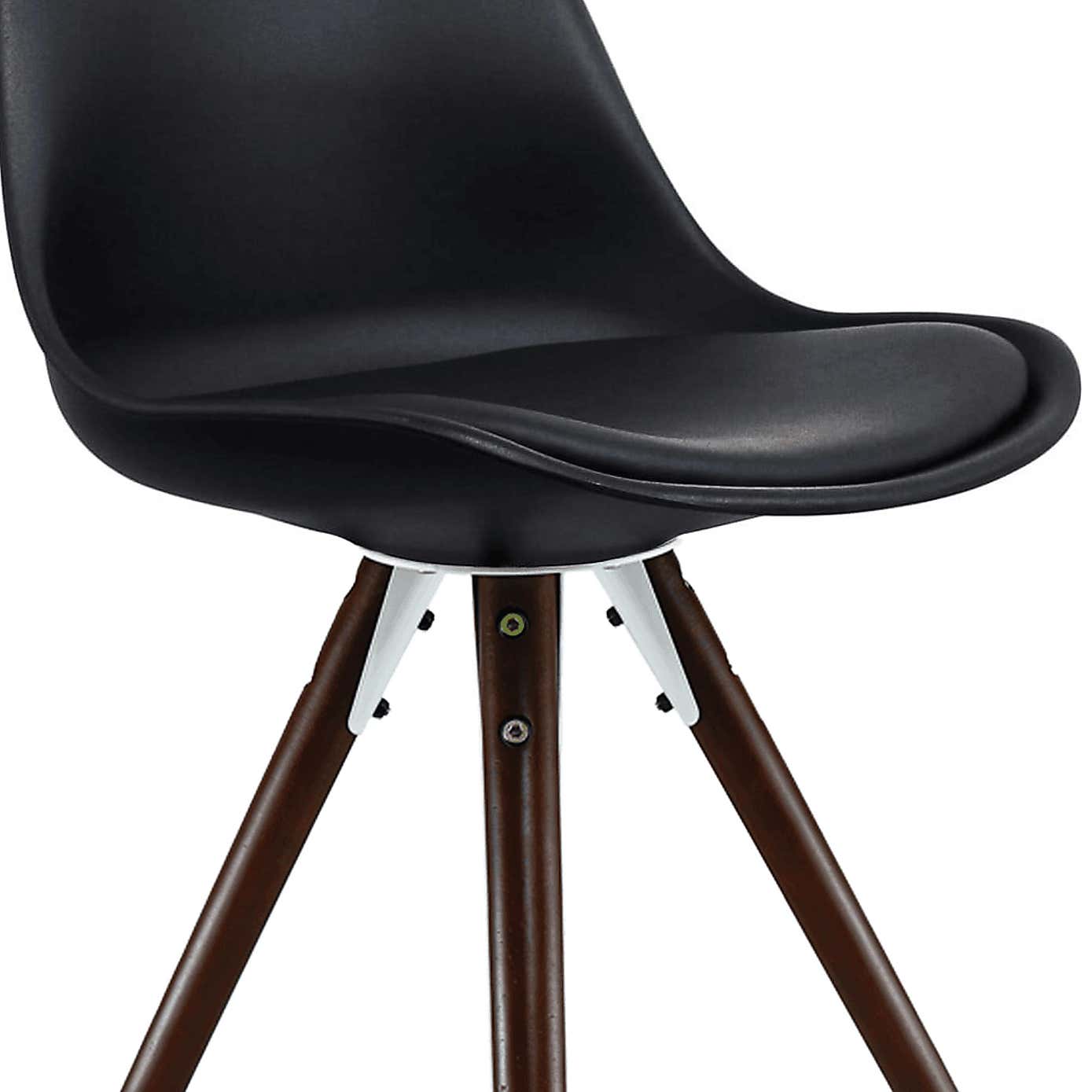 Fusion Living Soho Plastic Dining Chair with Pyramid Legs