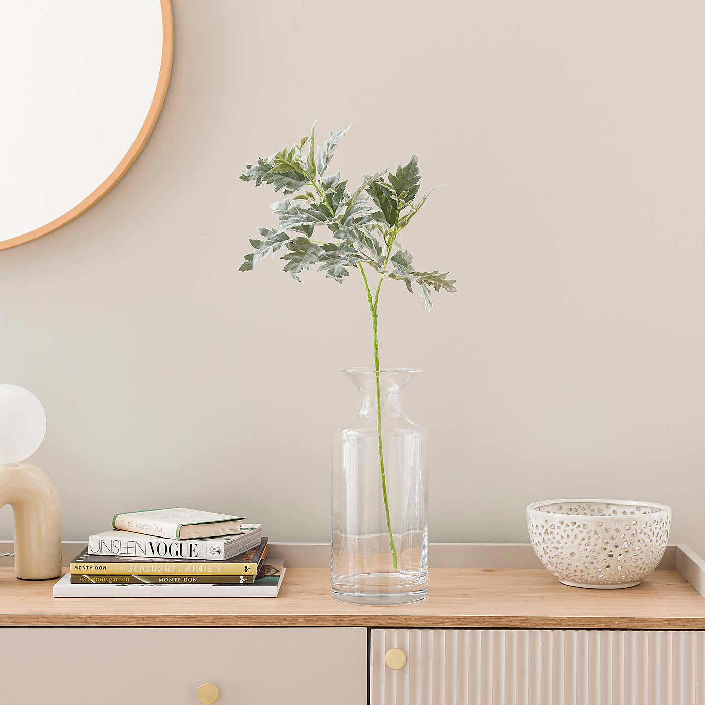 Artificial Dusty Miller Stem