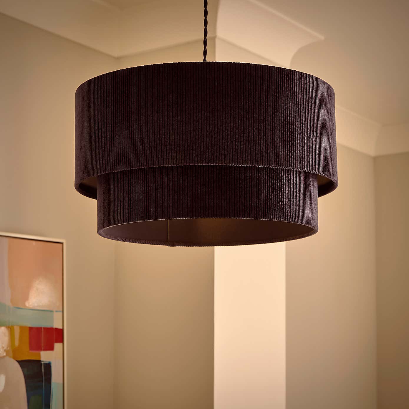 Peyton Cord Two Tier Lamp Shade