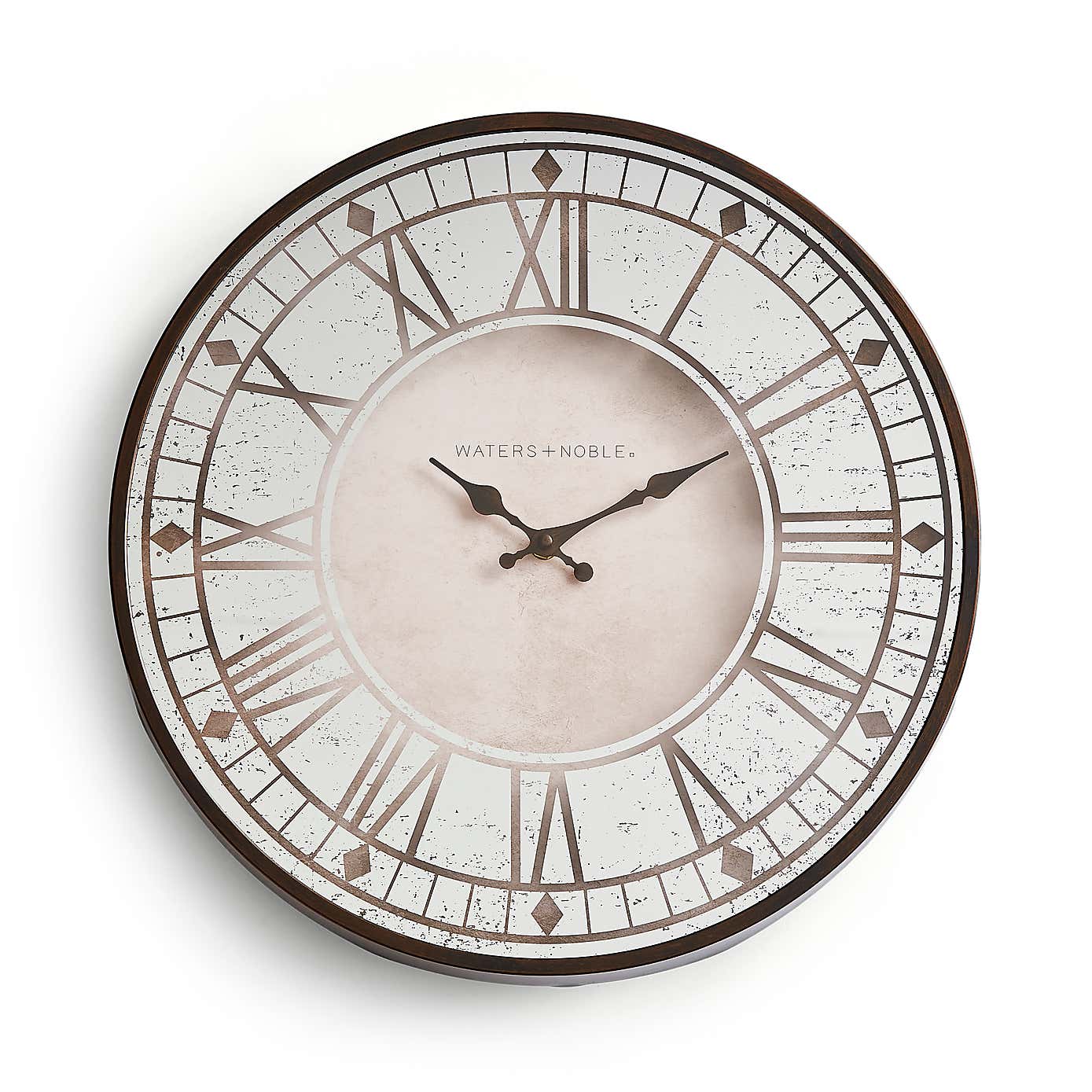 Bates Mirrored Face Wall Clock