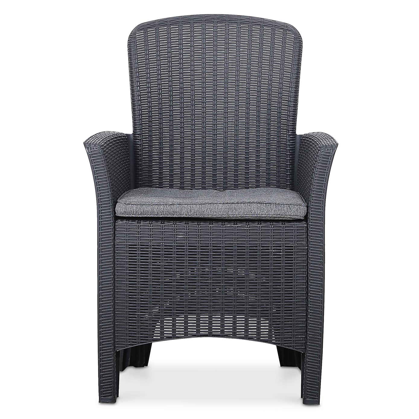 Faro 2 Seater Black Bistro Set