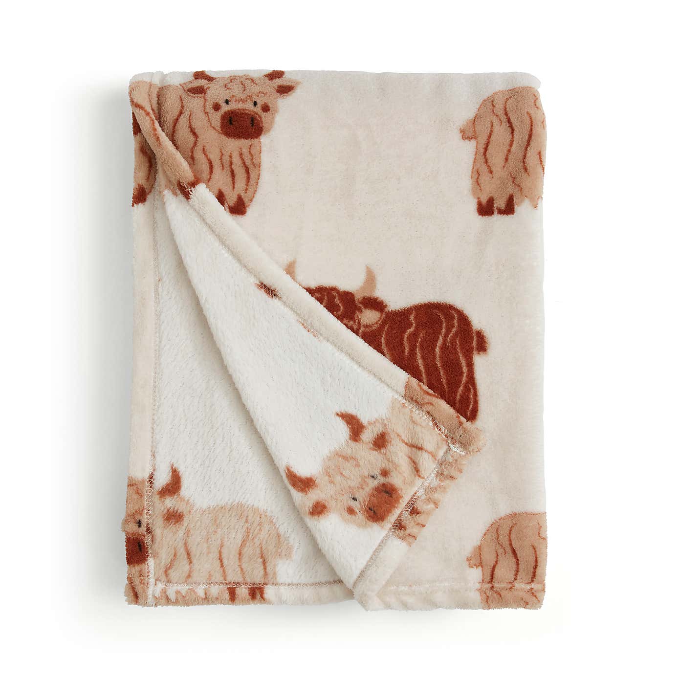 Highland Cow Fleece 130cm x 170cm