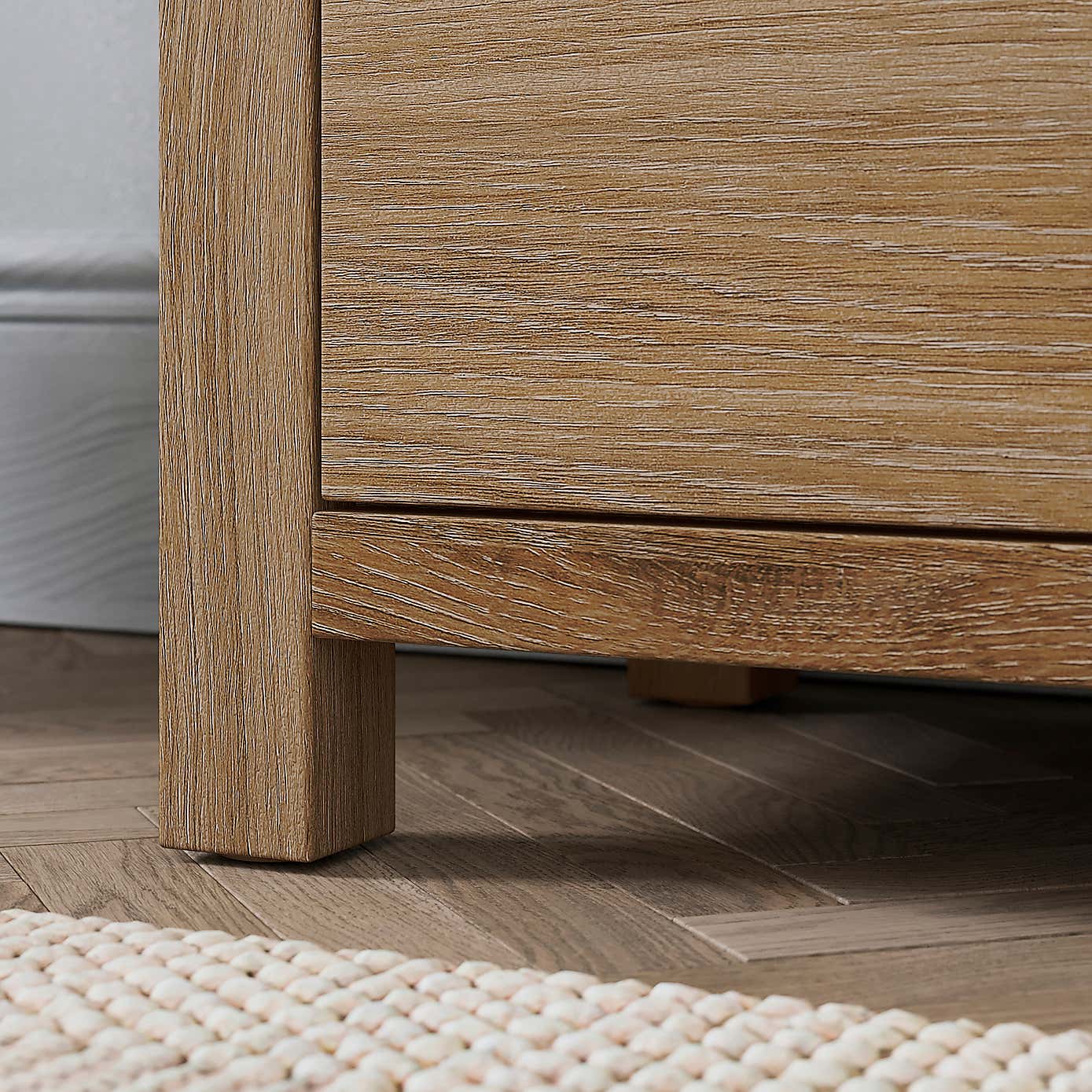 Olney Wide 2 Drawer Bedside Table