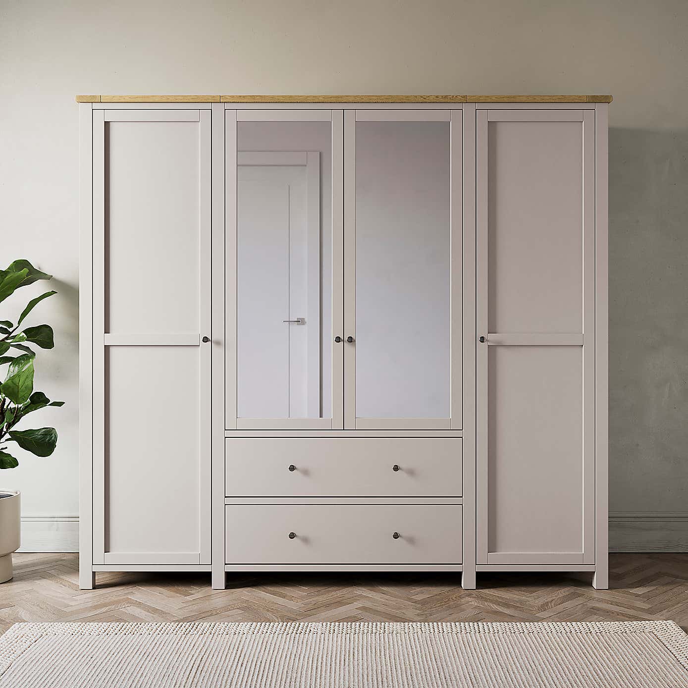 Olney 4 Door Wardrobe