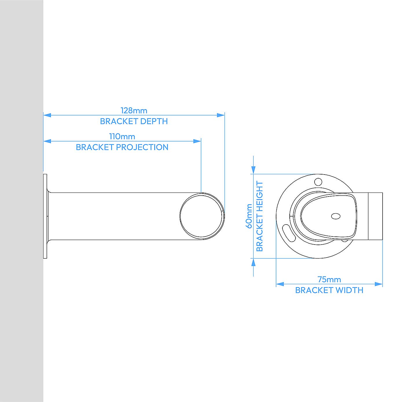 Room Darkening Blackout 25/28mm Metal Extendable Curtain Pole